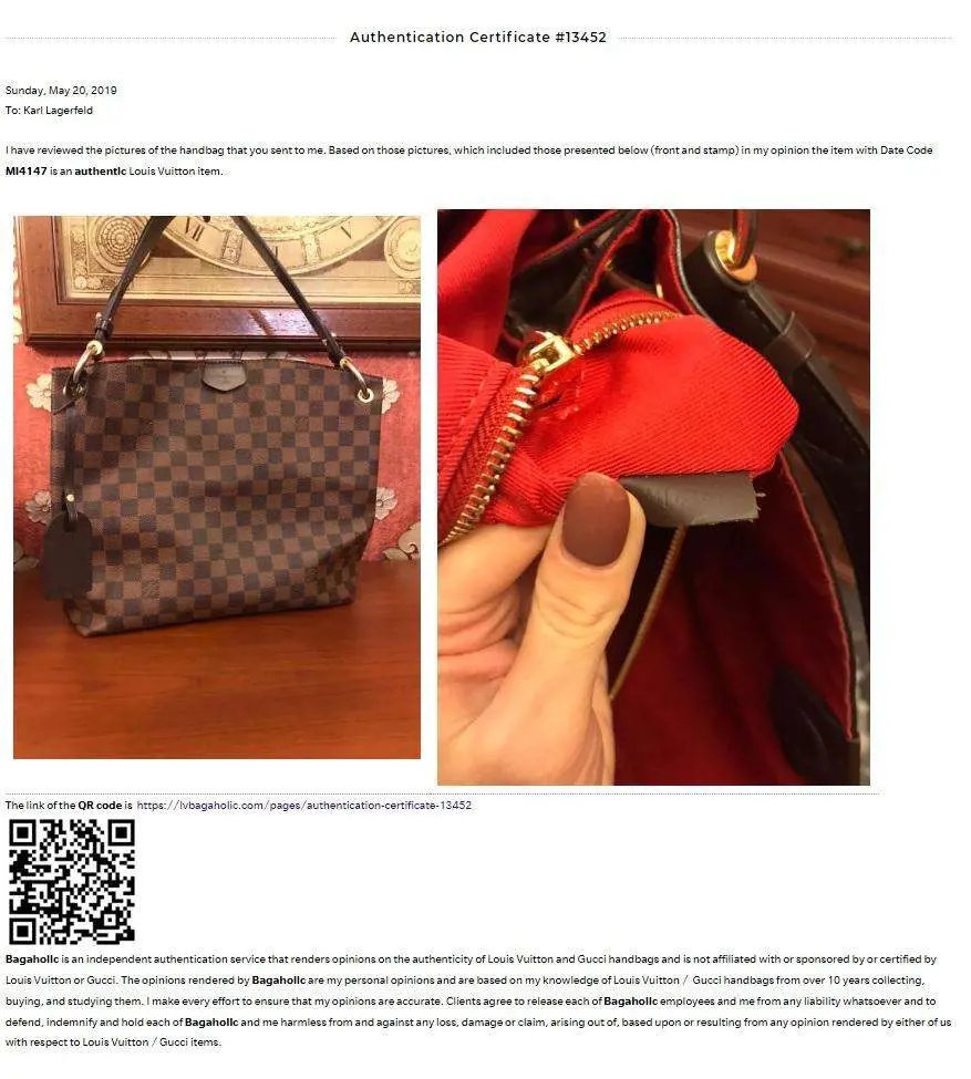 Authentication of a Louis Vuitton / Dior / Gucci item (with Certificate and Detailed Explanation) - Image 4
