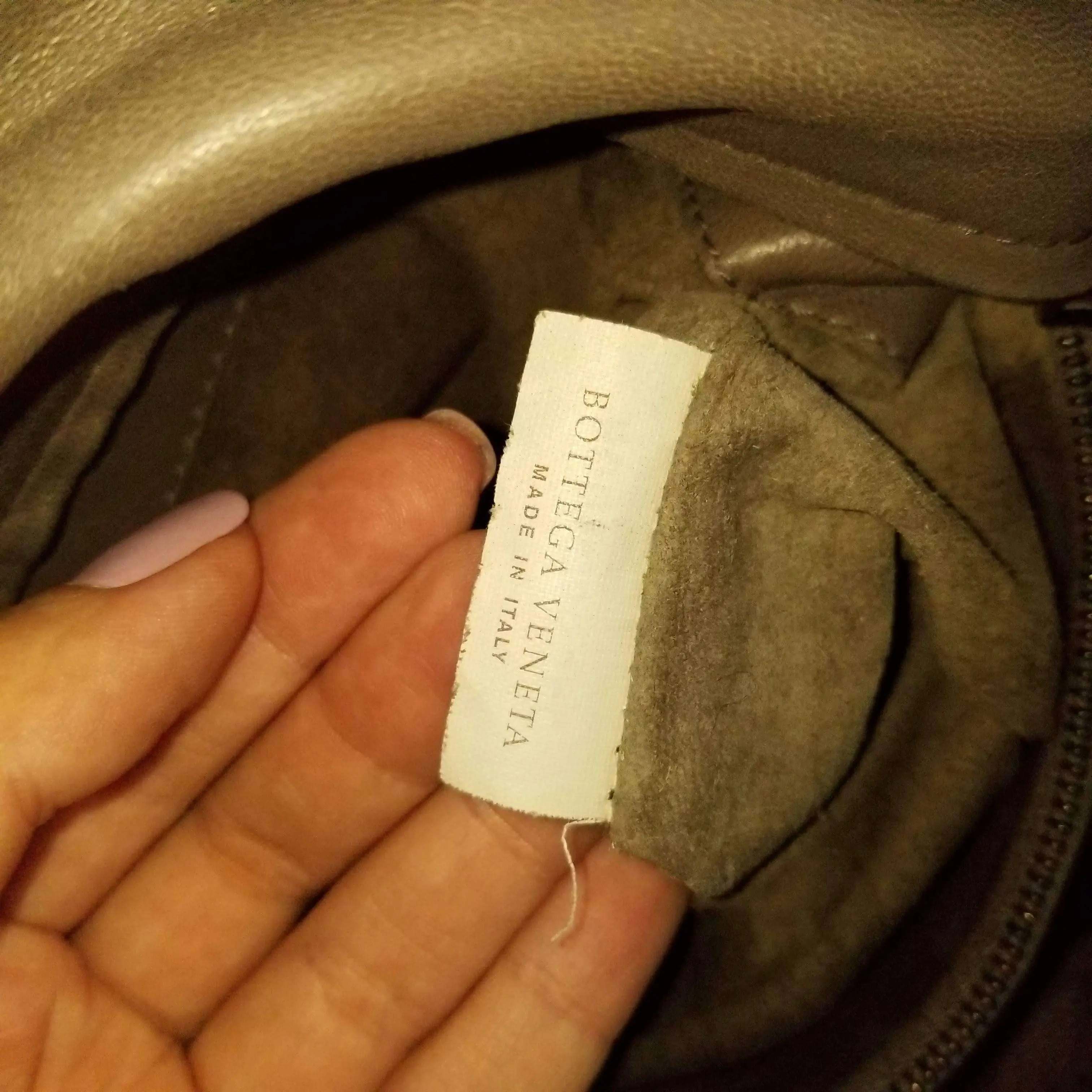 Bottega Veneta Grey Intrecciato Woven Nappa Leather Parachute Bag - Image 13