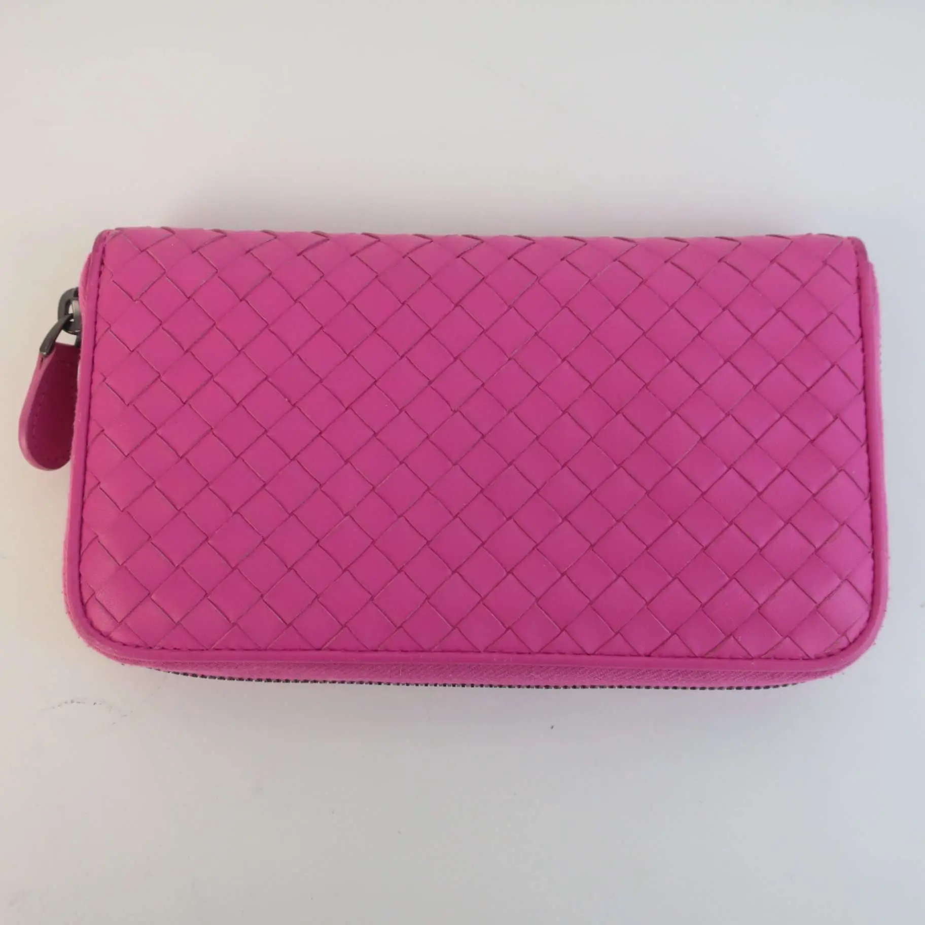 Bottega Veneta Pink Intrecciato Nappa Leather Wallet - Image 4