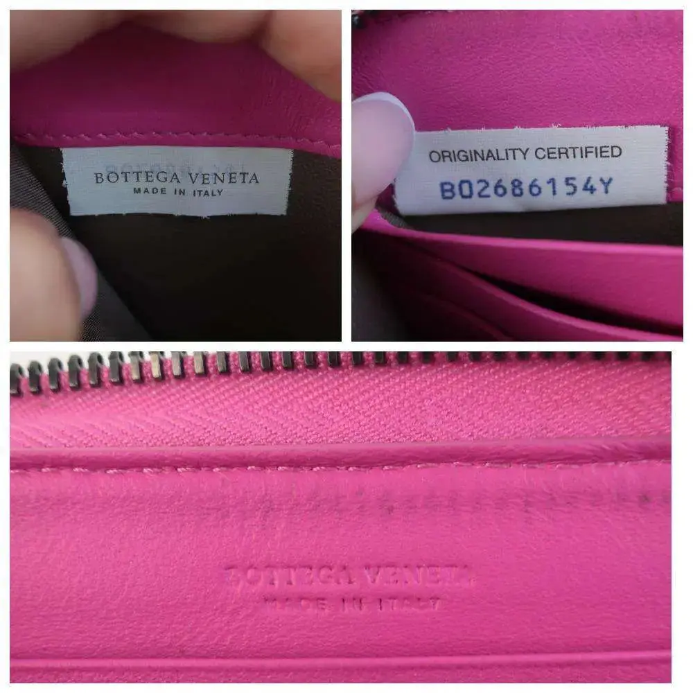 Bottega Veneta Pink Intrecciato Nappa Leather Wallet - Image 6