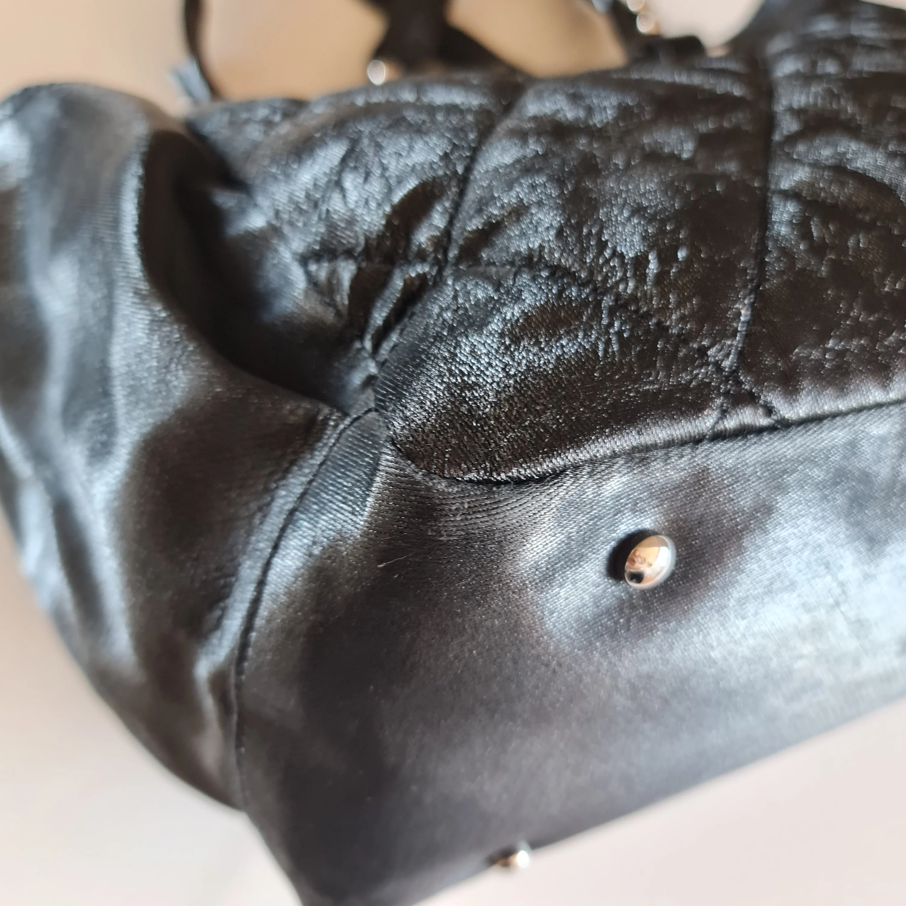 Chanel Black Fabric Biarritz Tote Bag (806) - Image 8