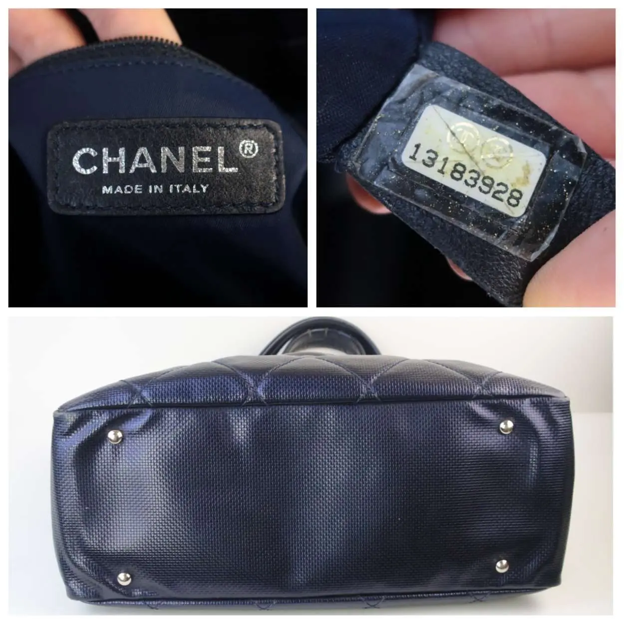 Chanel Blue Canvas Biarritz Tote Bag - Image 15