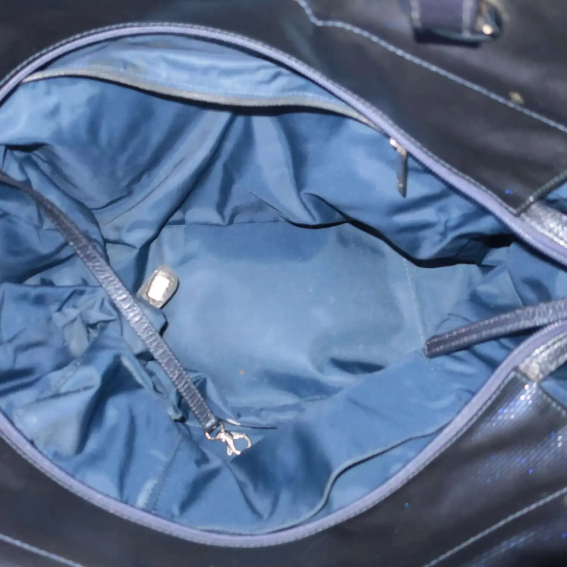 Chanel Blue Canvas Biarritz Tote Bag - Image 9