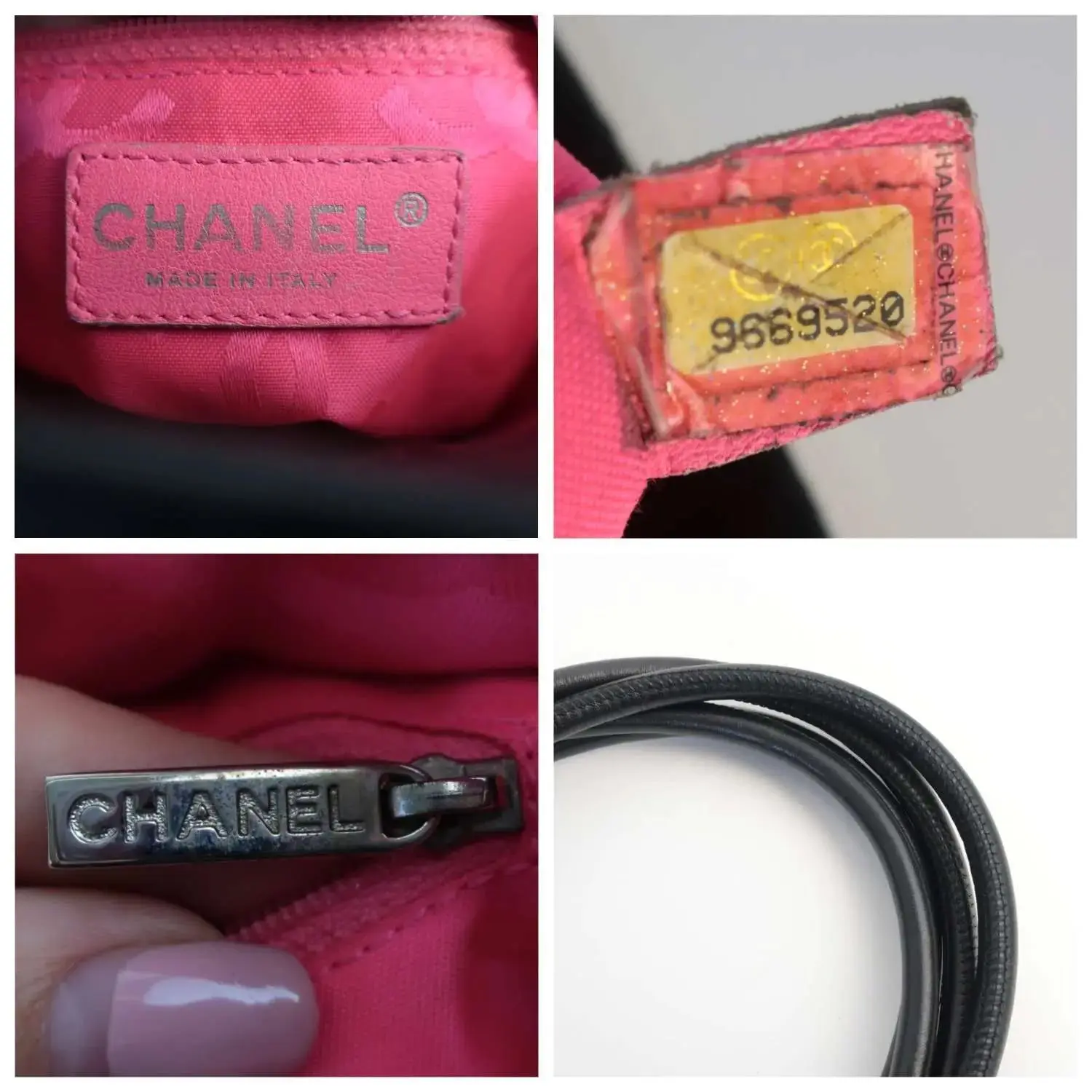 Chanel Cambon Quilted Black and White Small Tote Bag - Image 9
