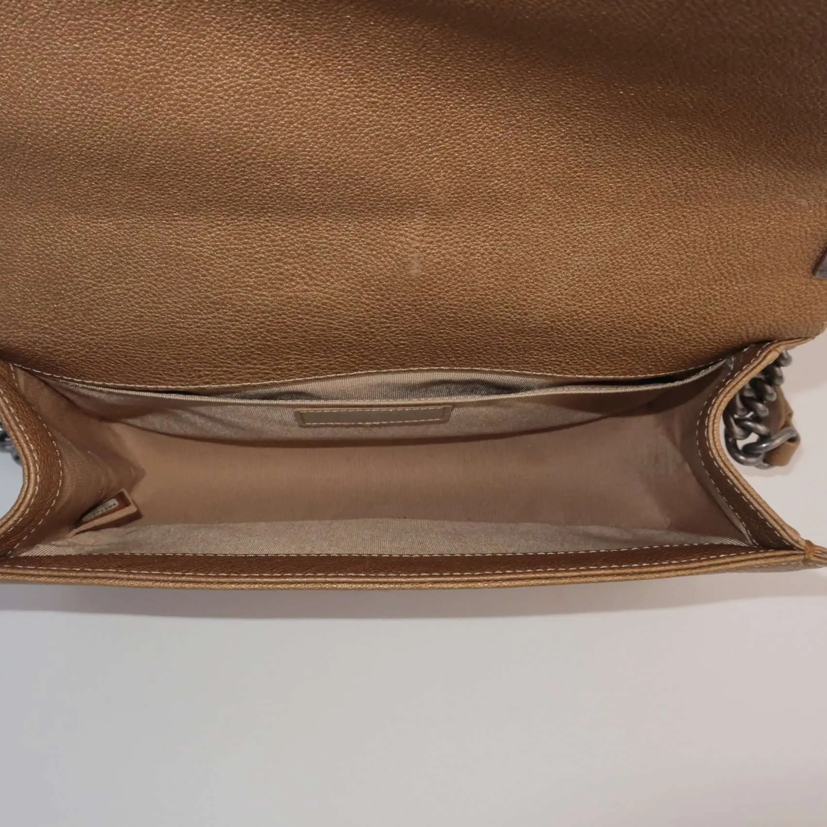 Chanel Gold Medium Boy Ruthenium Hardware Bag - Image 8