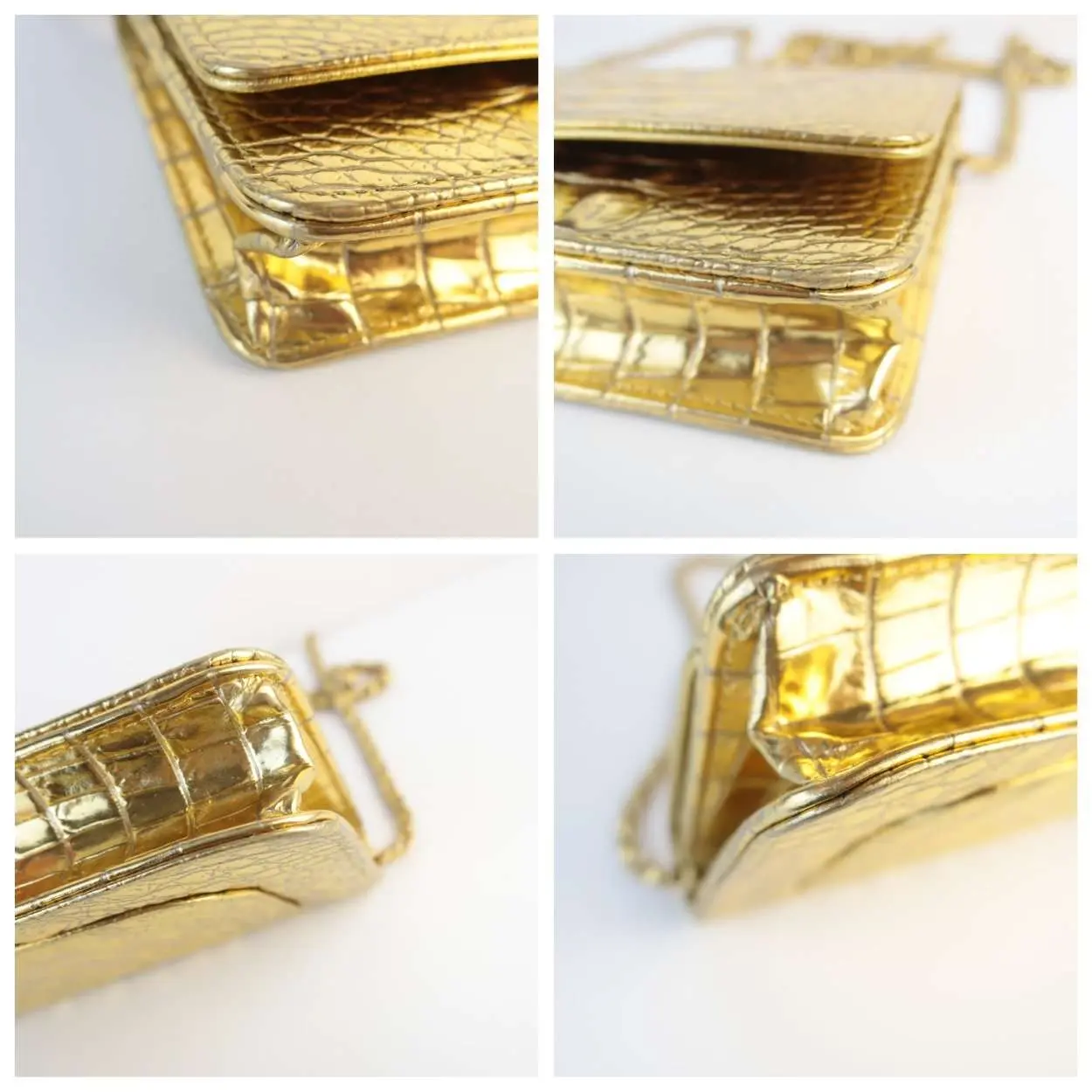 Chanel Runway Metallic Crocodile Embossed WOC - Image 10