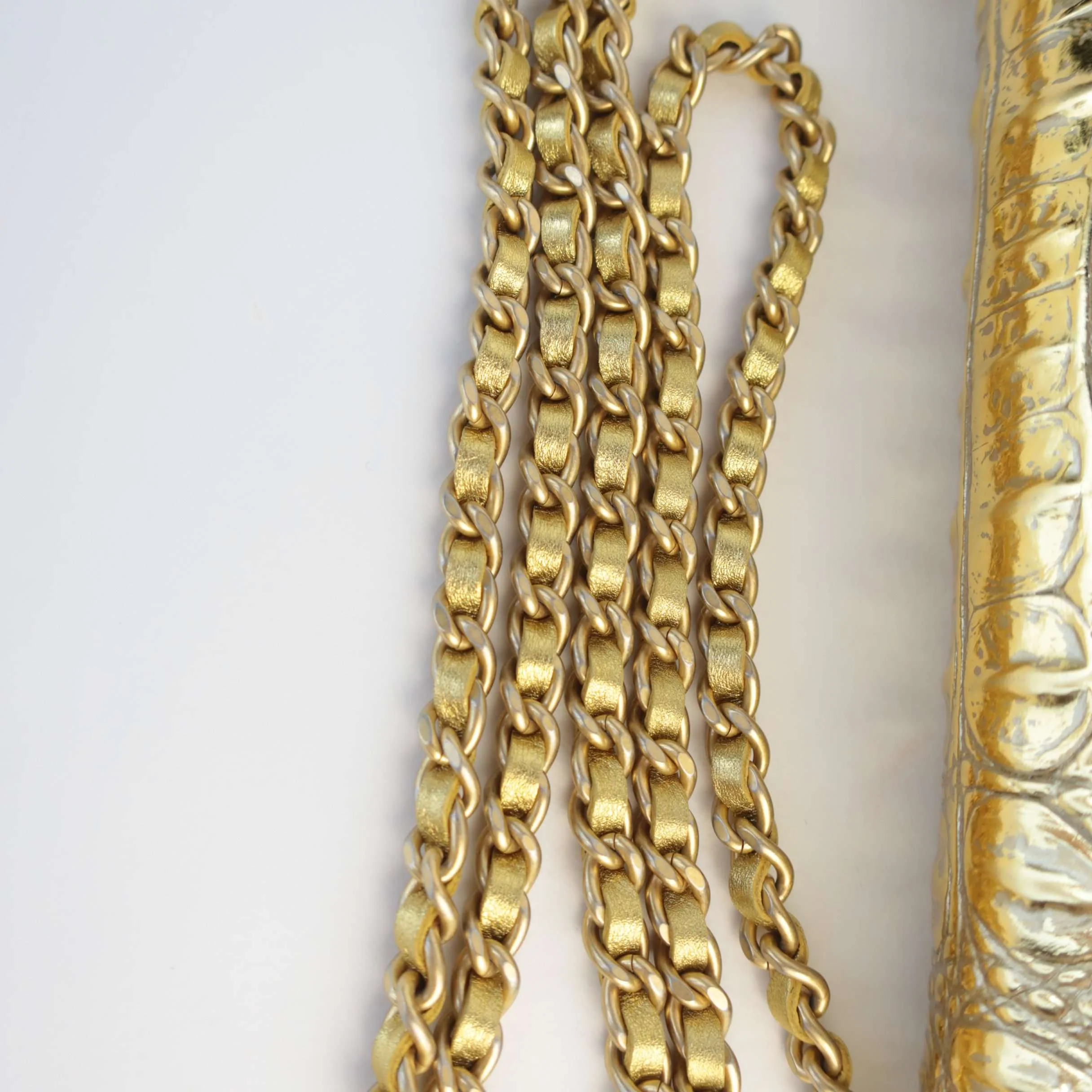 Chanel Runway Metallic Crocodile Embossed WOC - Image 16