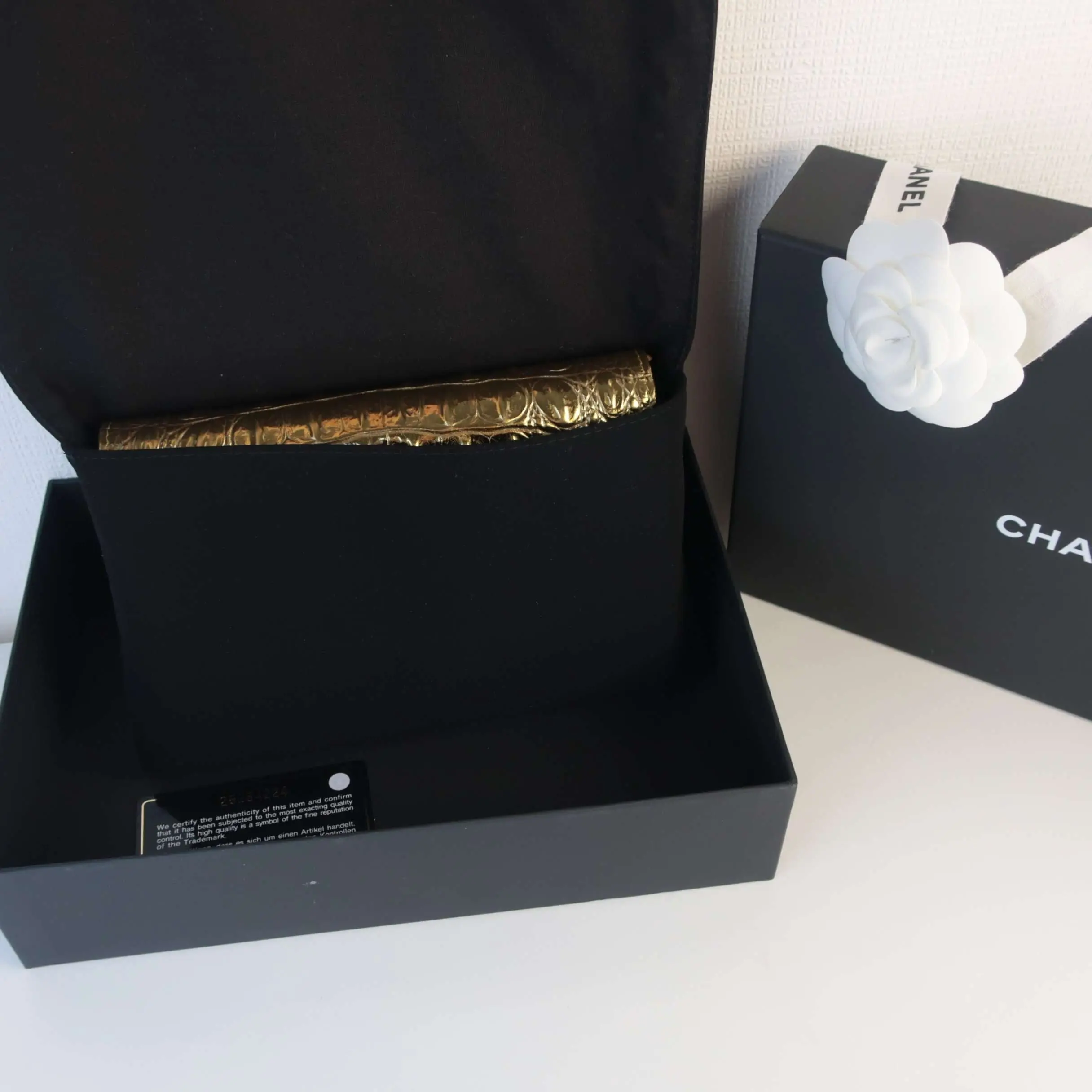 Chanel Runway Metallic Crocodile Embossed WOC - Image 19