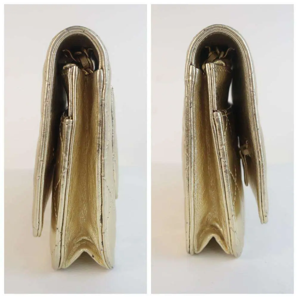 Chanel Aged Calfskin Metallic Gold 2.55 Wallet On Chain (WOC) - Image 6