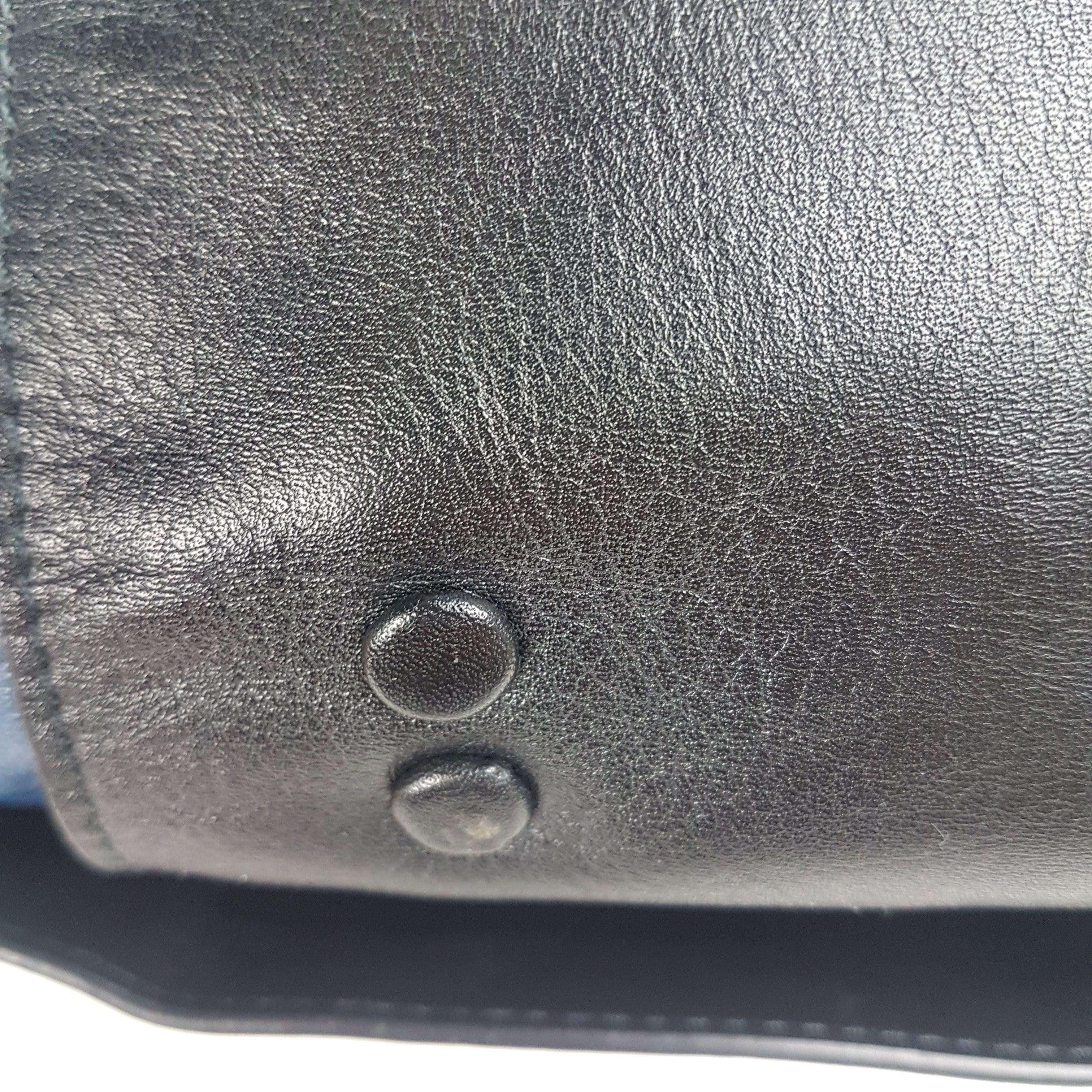 Chloe Blue/Black Leather Medium Alice Satchel Bag - Image 190