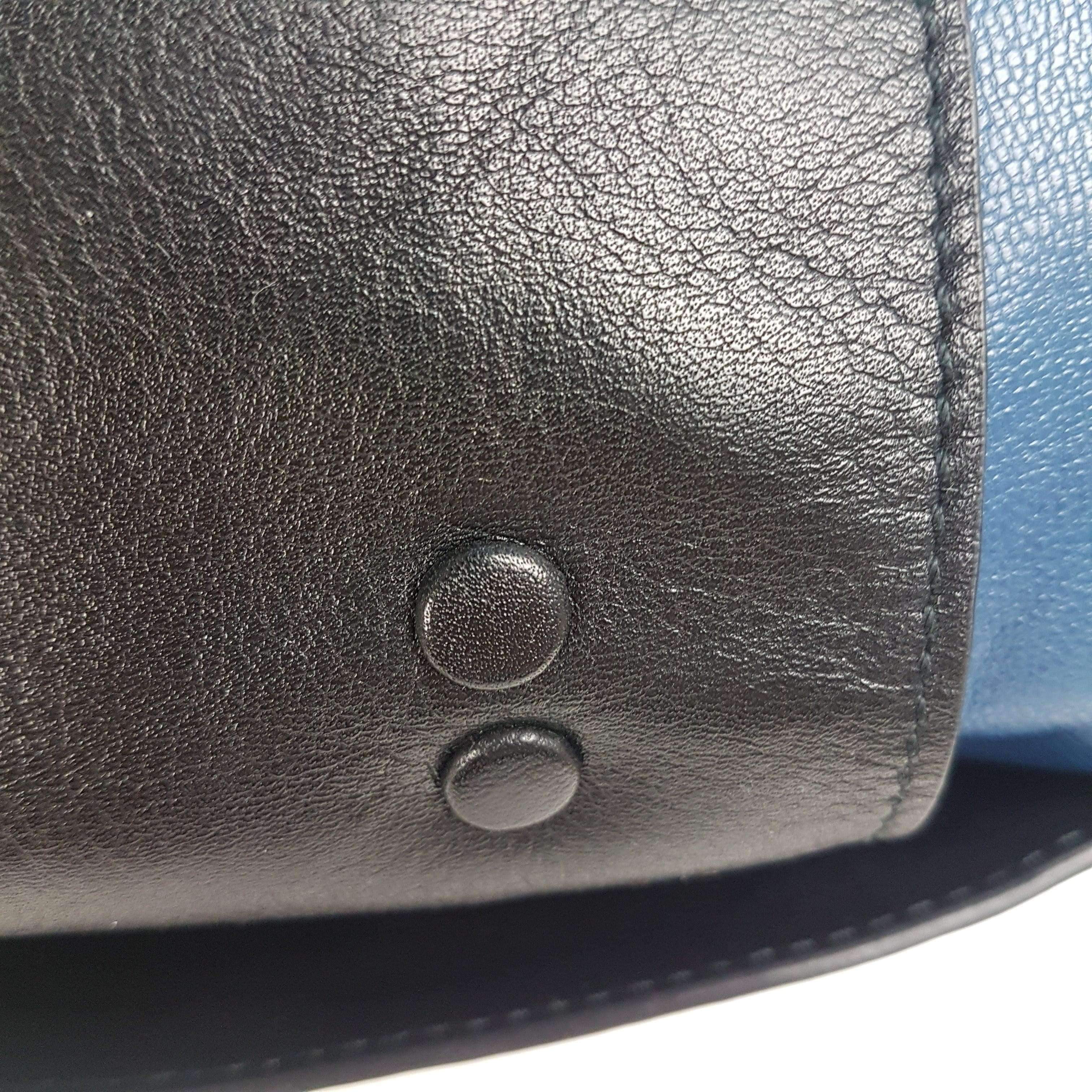 Chloe Blue/Black Leather Medium Alice Satchel Bag - Image 191
