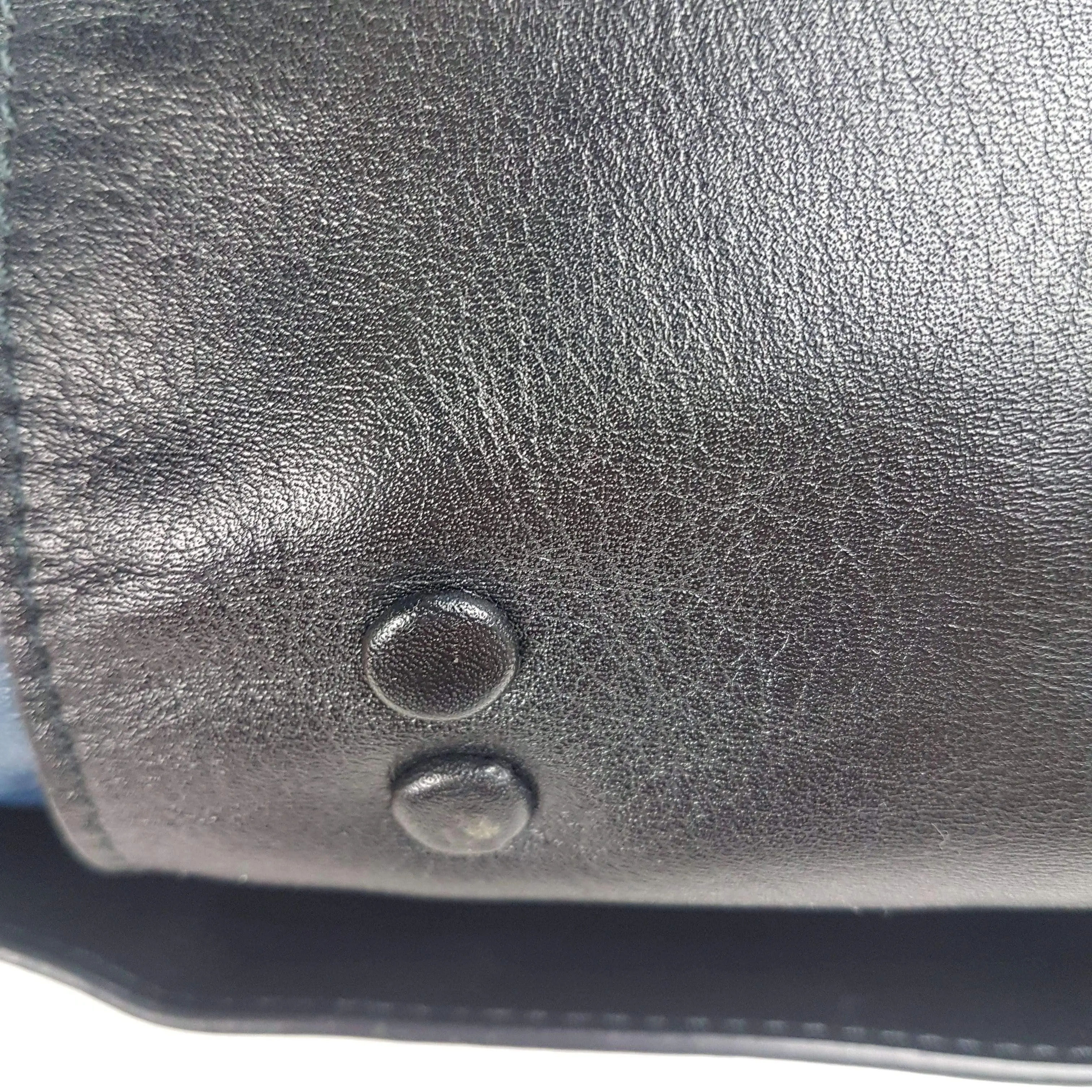 Chloe Blue/Black Leather Medium Alice Satchel Bag - Image 45