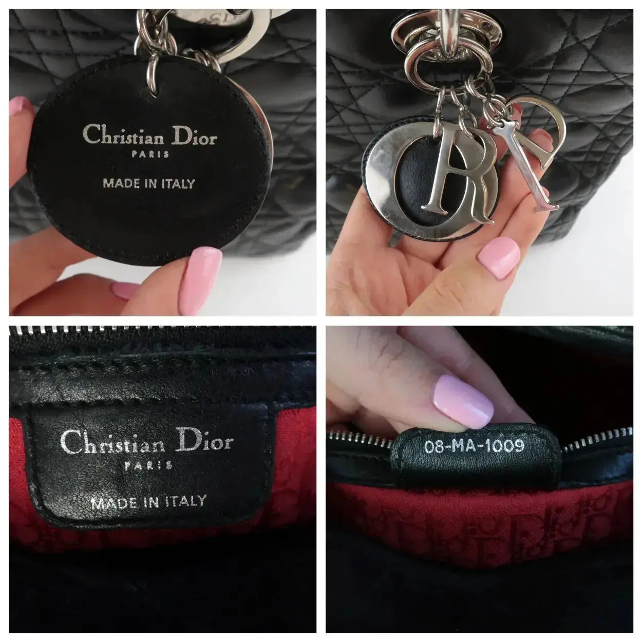 Christian Dior Black Cannage Lambskin Large Lady Dior Shoulder Bag - Image 10