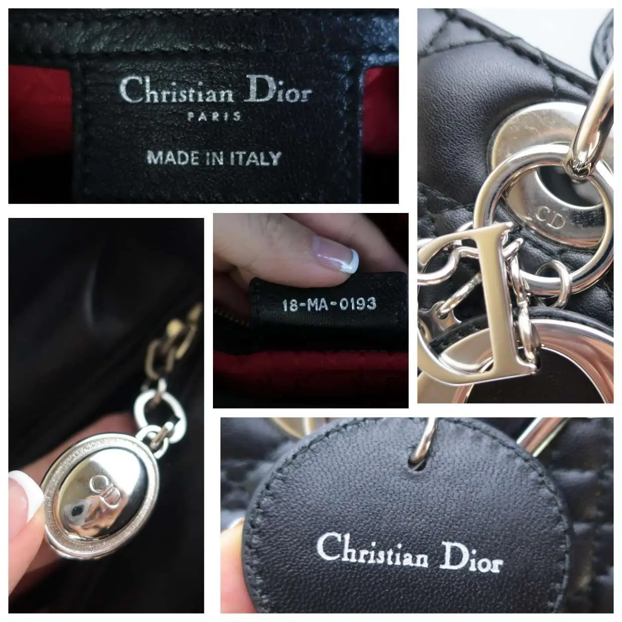 Christian Dior Black Cannage Lambskin Large Lady Dior Shoulder Bag - Image 4