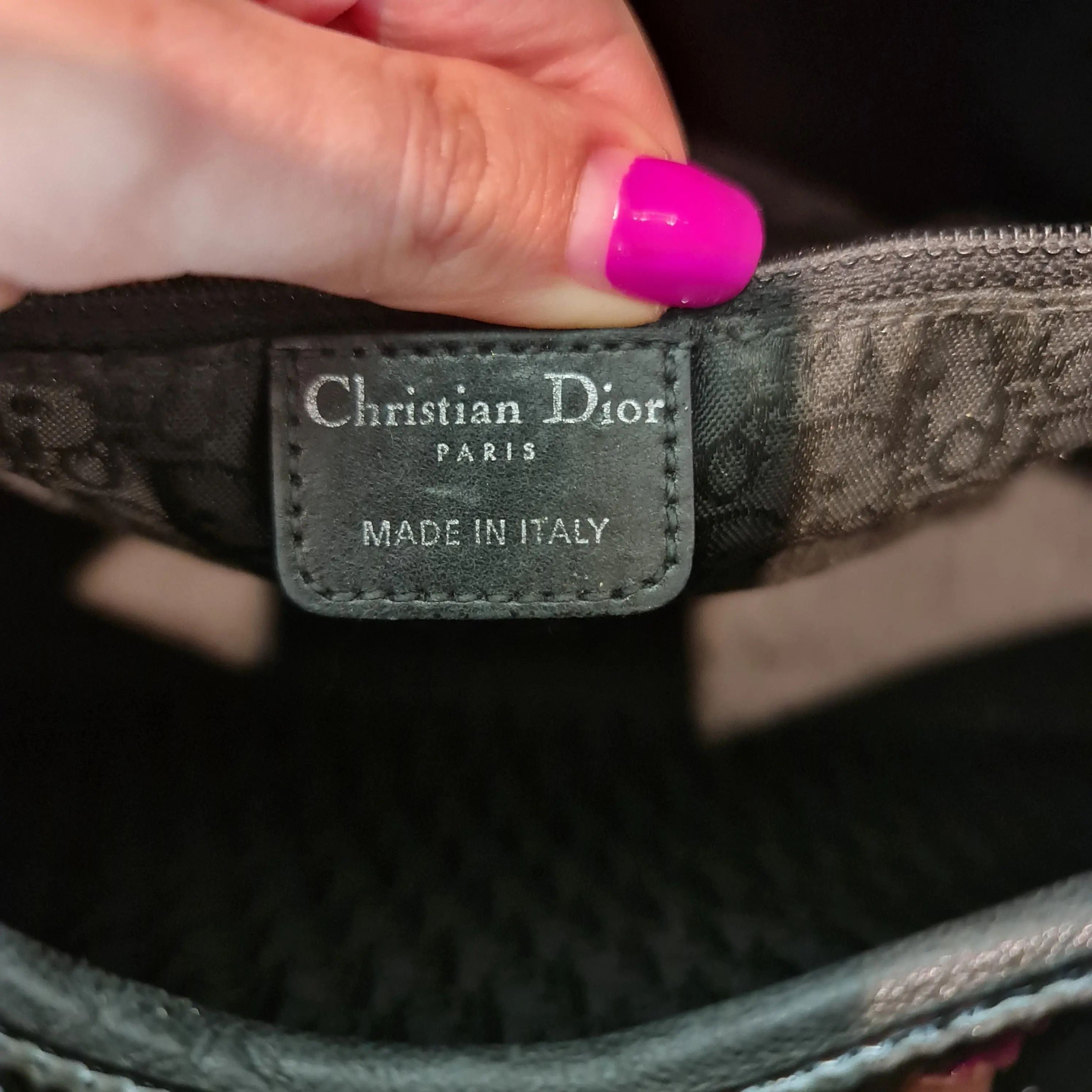 Christian Dior Black Cannage Patent Leather Large Lady Dior Bag (771) - Image 12
