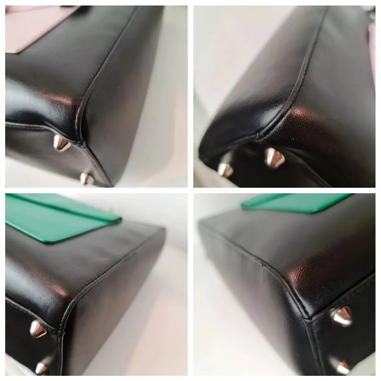 Christian Dior Black Lambskin Large Lady Dior Pockets Shoulder Bag (759) - Image 13