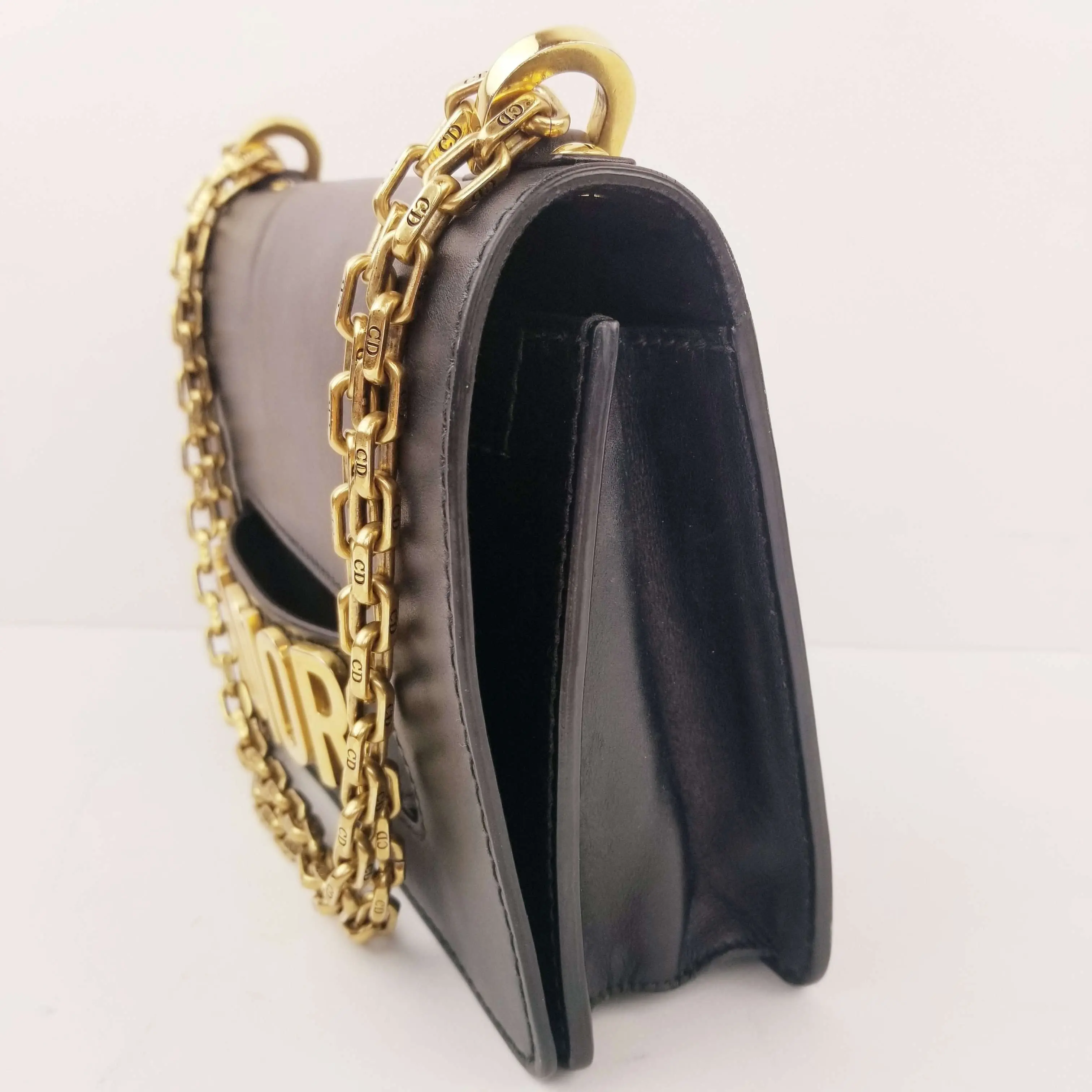 Christian Dior Black Leather J'ADIOR Chain Flap Bag - Image 9