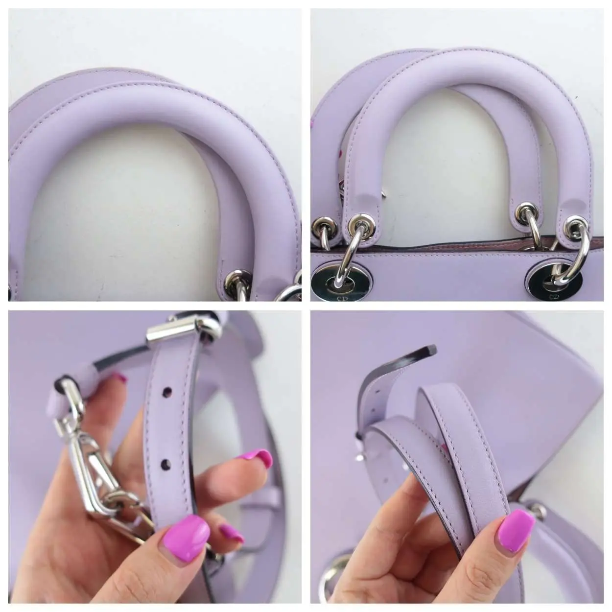 Christian Dior Limited Edition Large Lilac Diorissimo Shoulder Bag - Image 8
