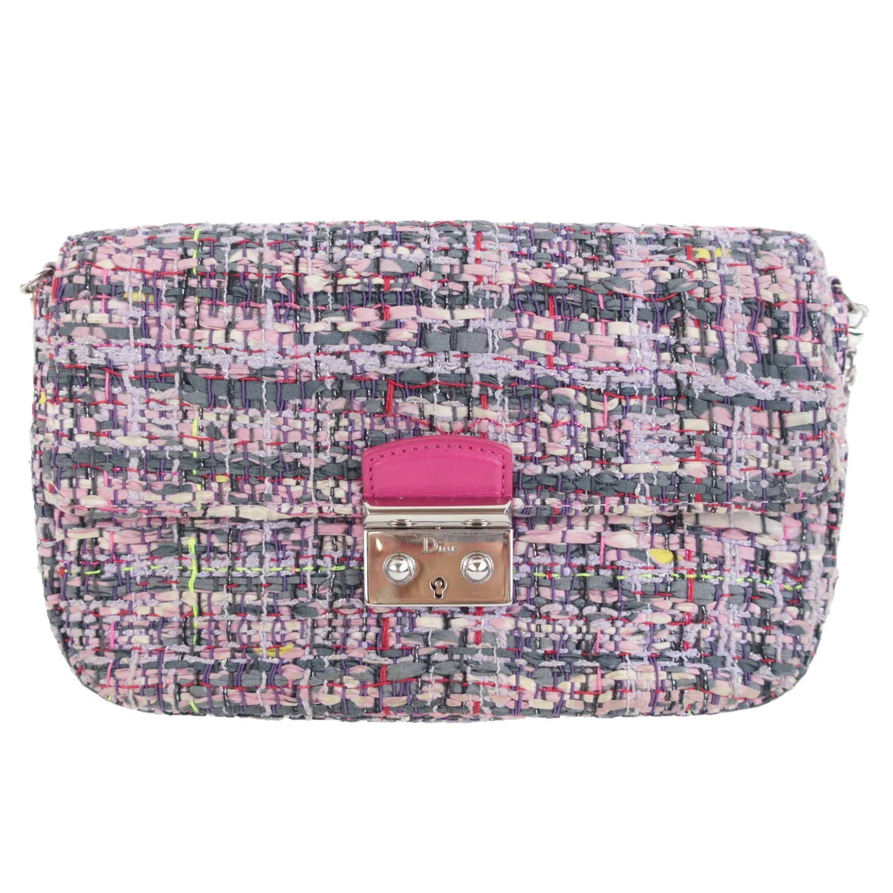 Christian Dior Limited Edition Tweed Miss Dior Clutch - Image 2