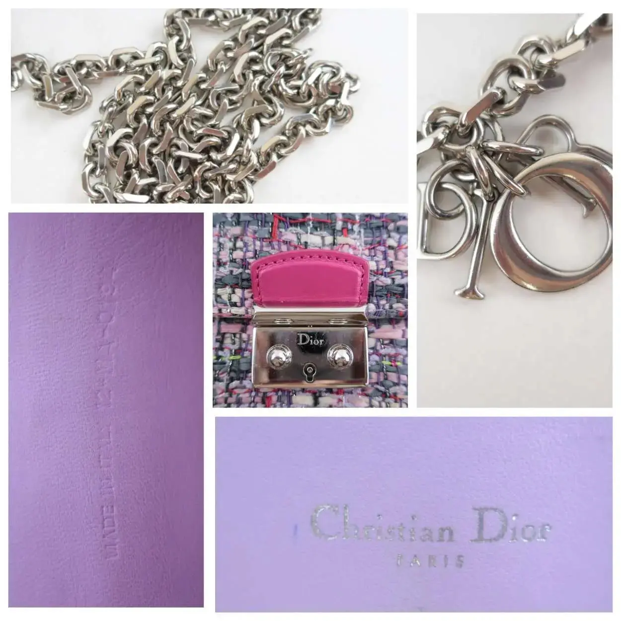 Christian Dior Limited Edition Tweed Miss Dior Clutch - Image 6