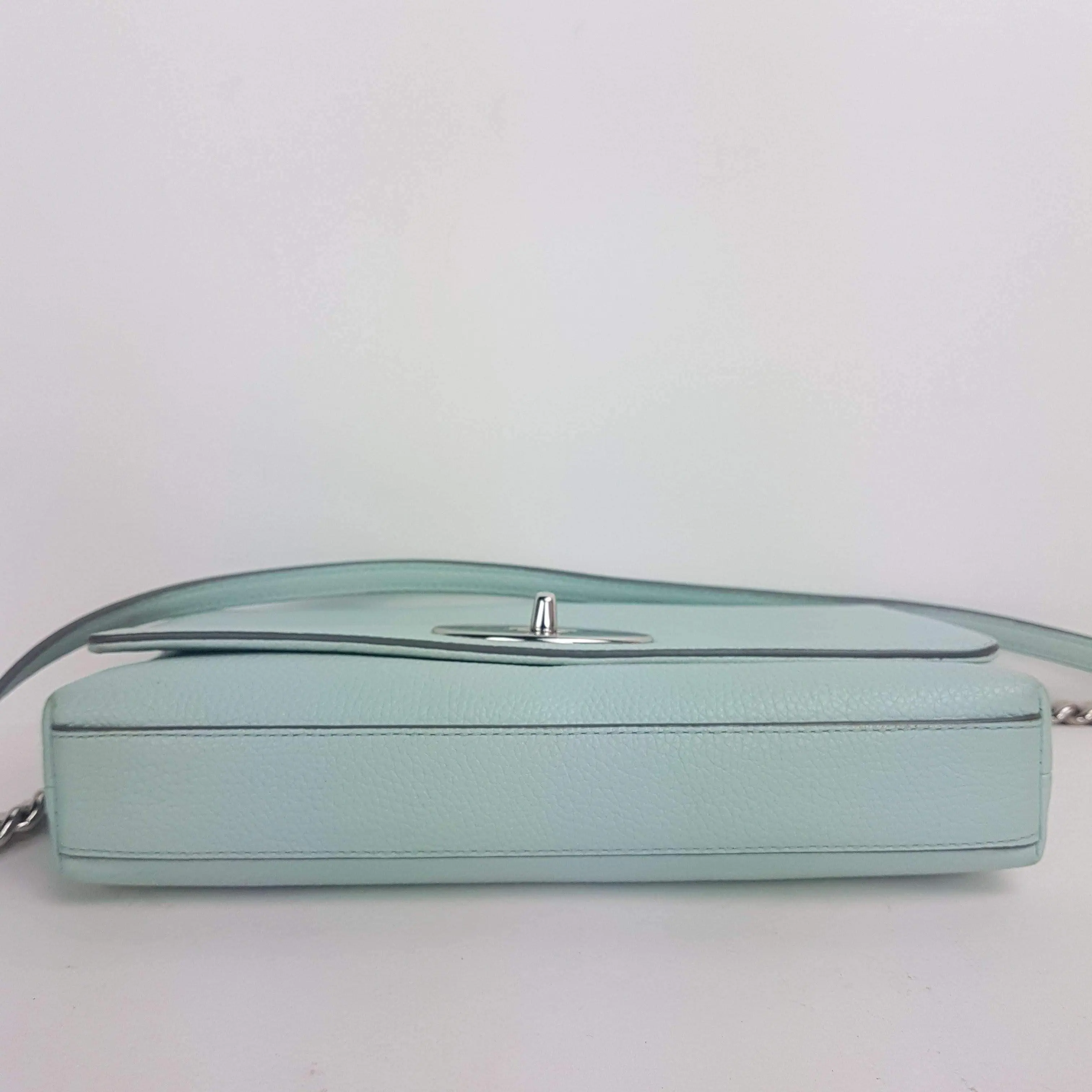 Coach Crosstown Crossbody Bag In Pebble Leather Light Green - Image 7