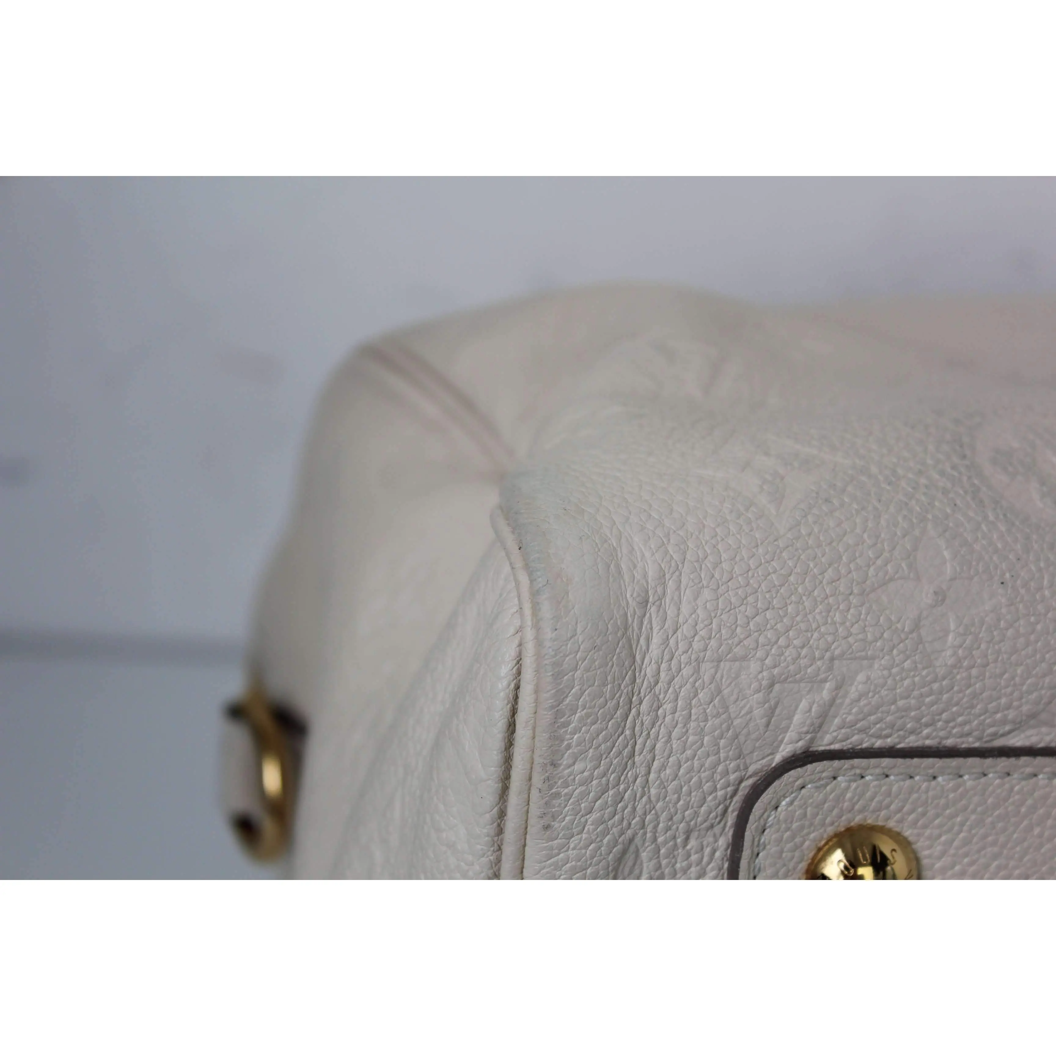 Louis Vuitton Speedy Bandouliere 30 Empreinte Beige Bag - Image 14
