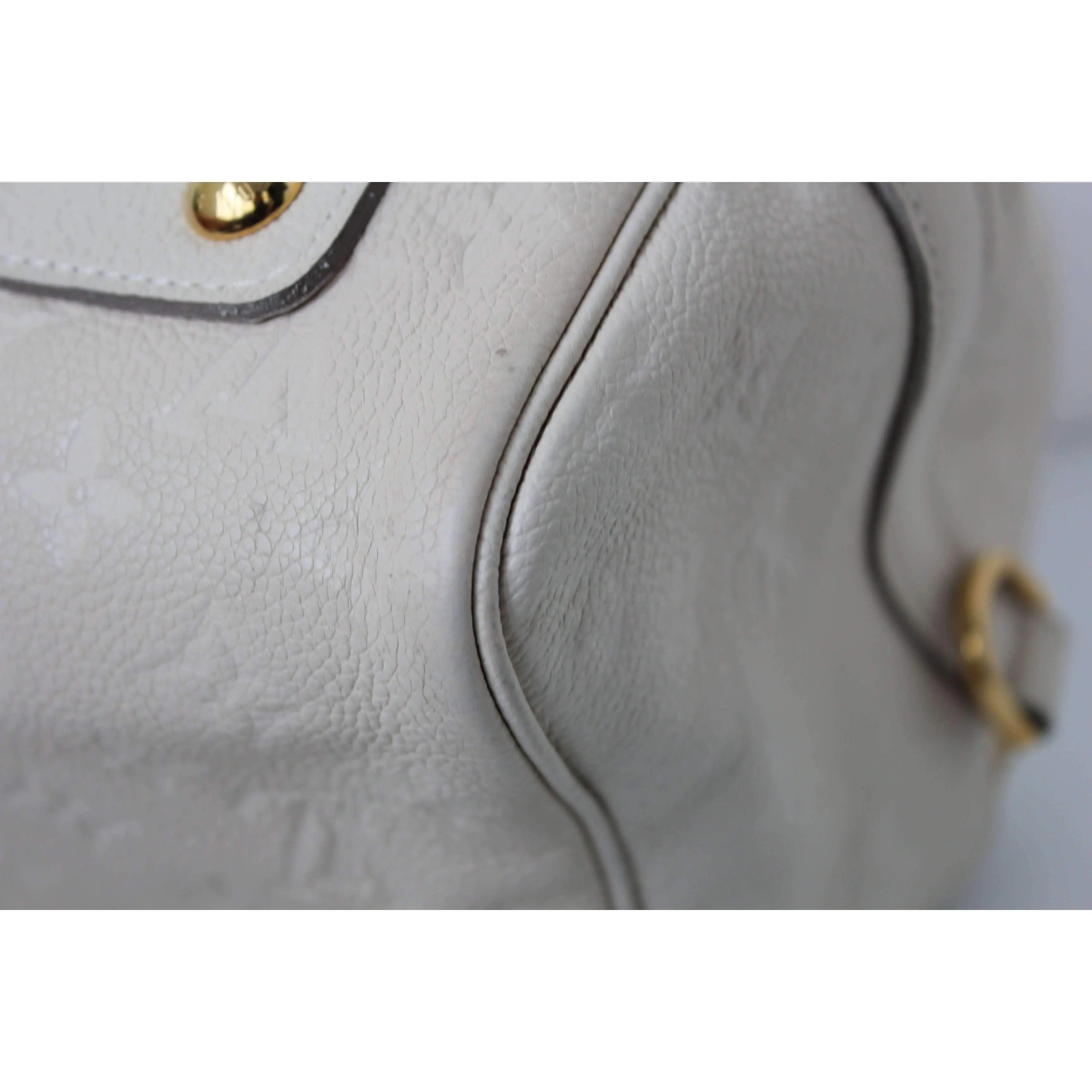 Louis Vuitton Speedy Bandouliere 30 Empreinte Beige Bag - Image 16