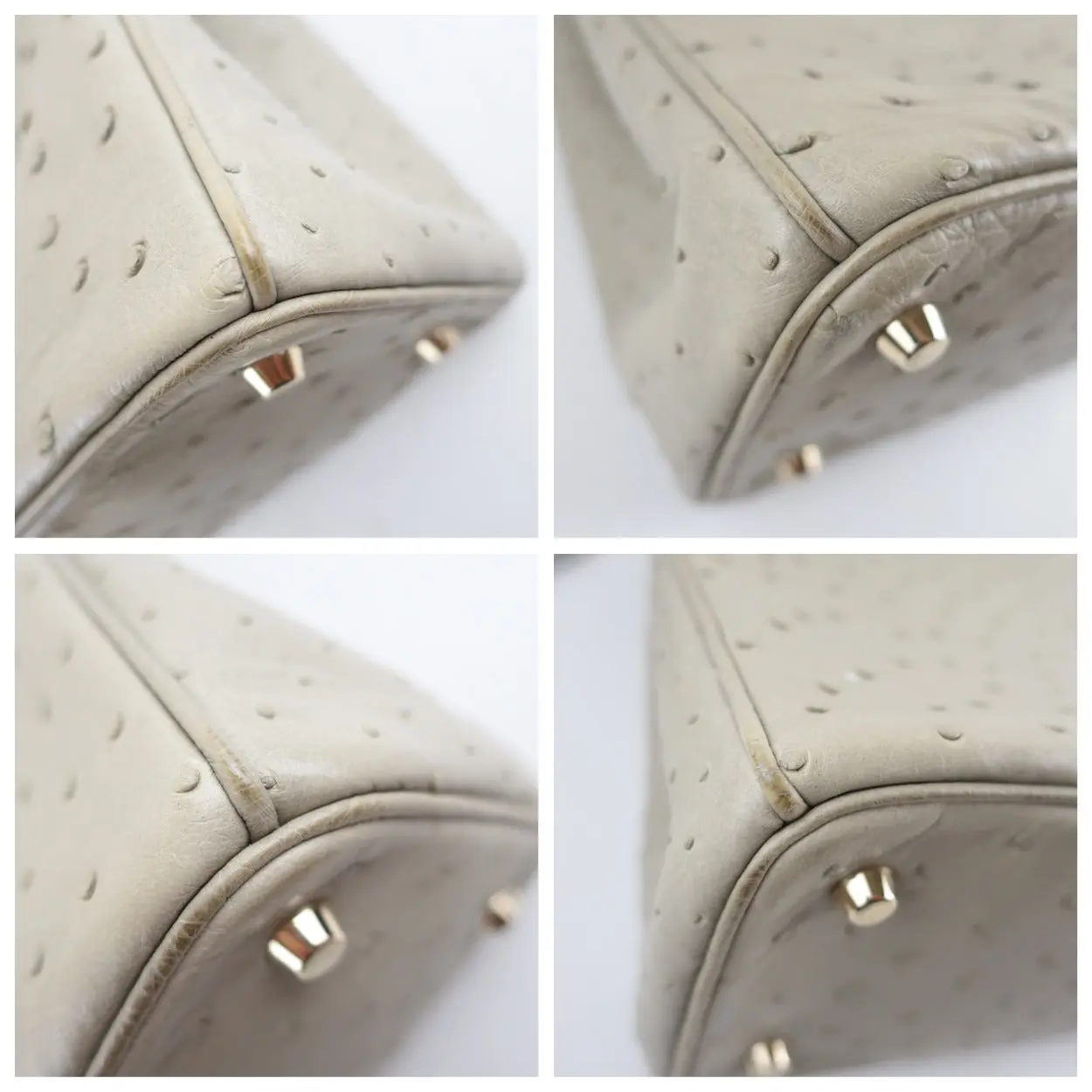 Dior Large Beige Ostrich Diorissimo Tote Bag - Image 7