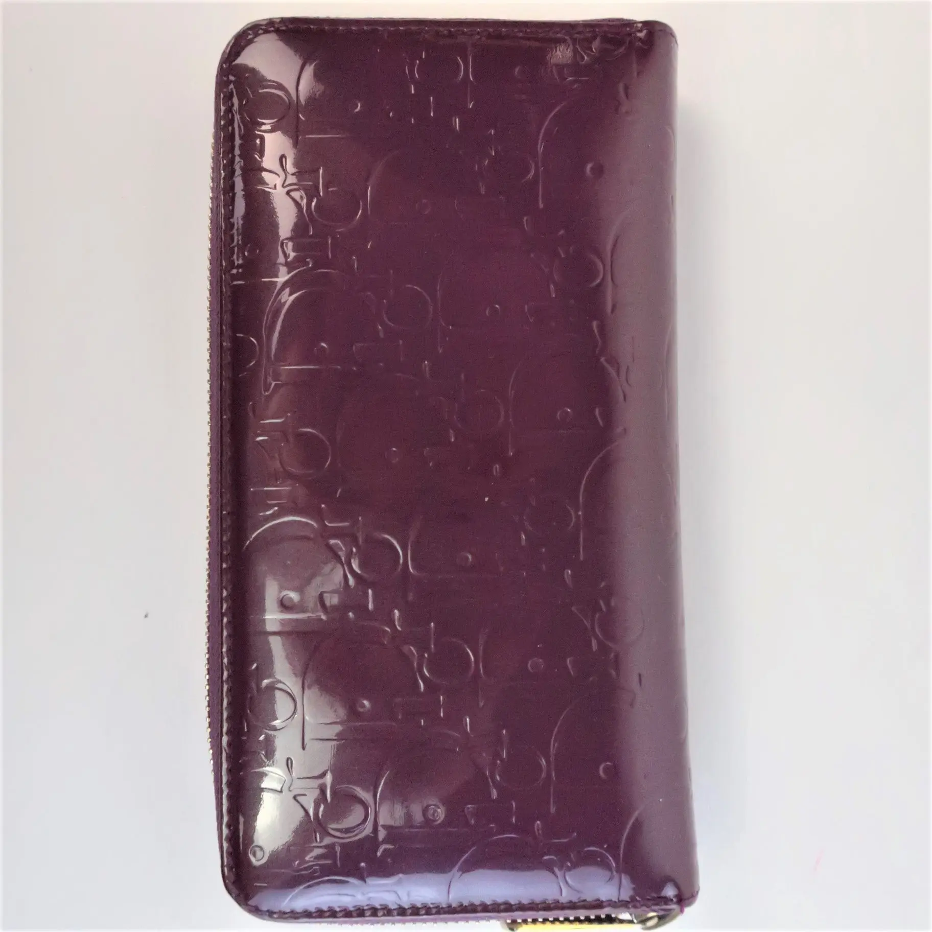 Dior Patent Leather Violet Wallet - Image 4