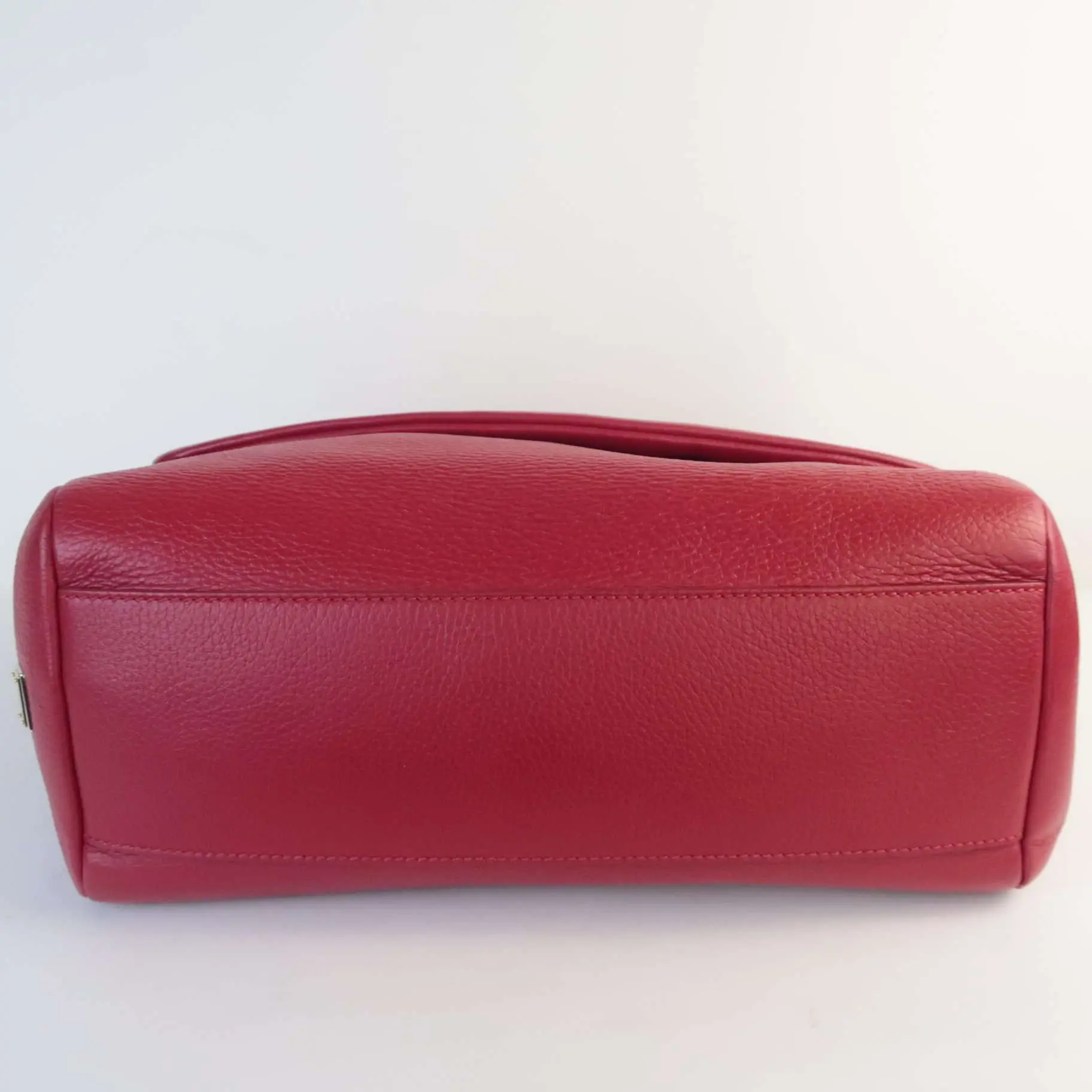 Dolce Gabbana Red Leather Soft Miss Sicily Bag - Image 5