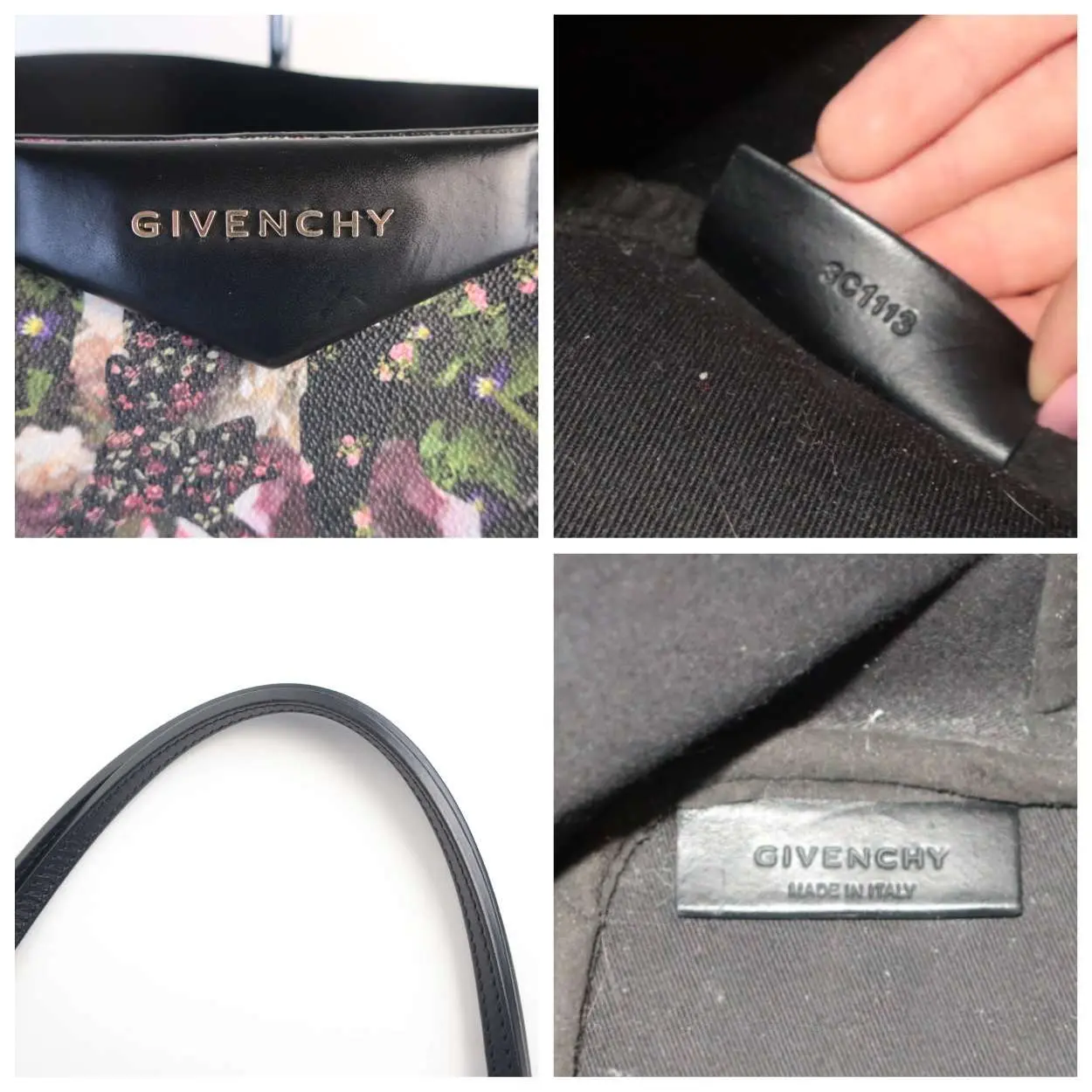 Givenchy Floral Print Coated Canvas Antigona Tote - Image 12