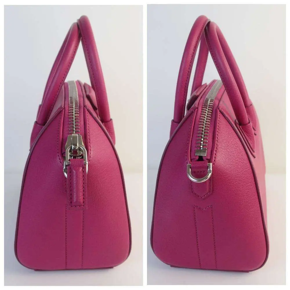 Givenchy Fuchsia Leather Mini Antigona Satchel - Image 9