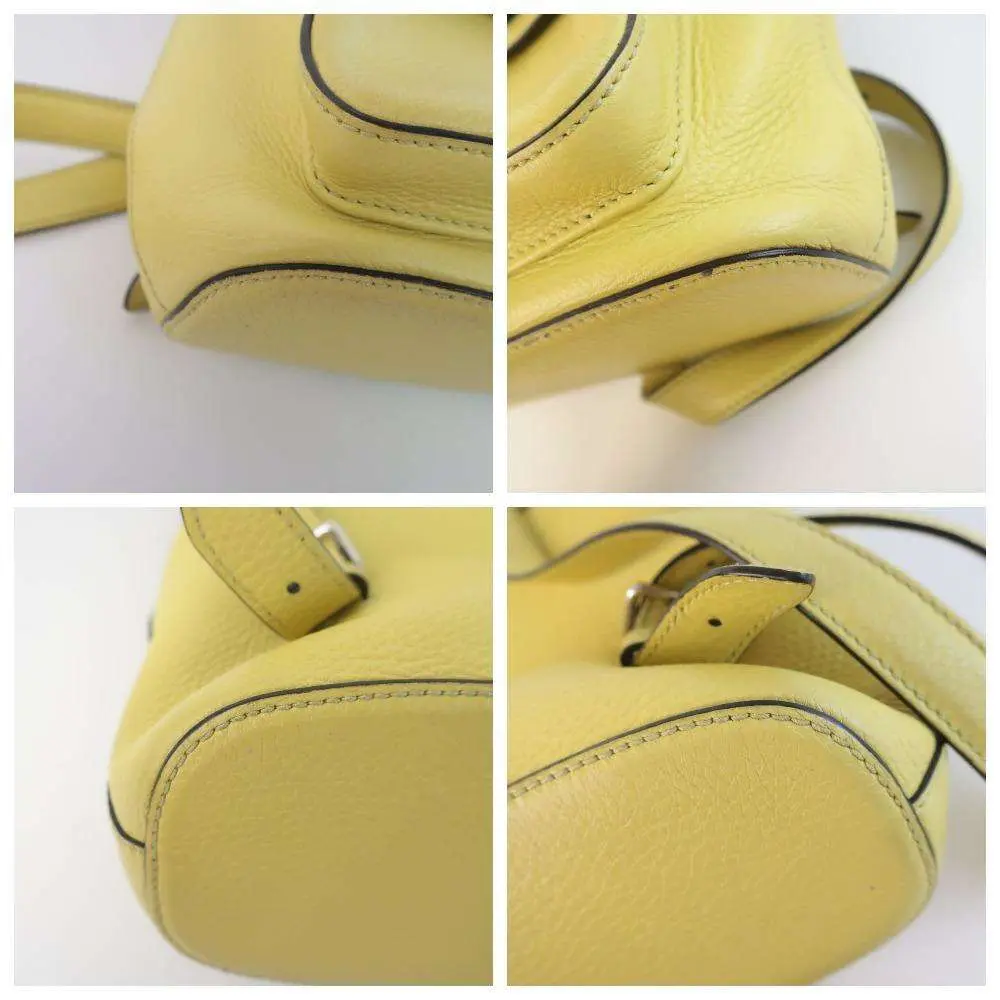 Gucci Calfskin Medium Bamboo Backpack Mimosa Flower - Image 9