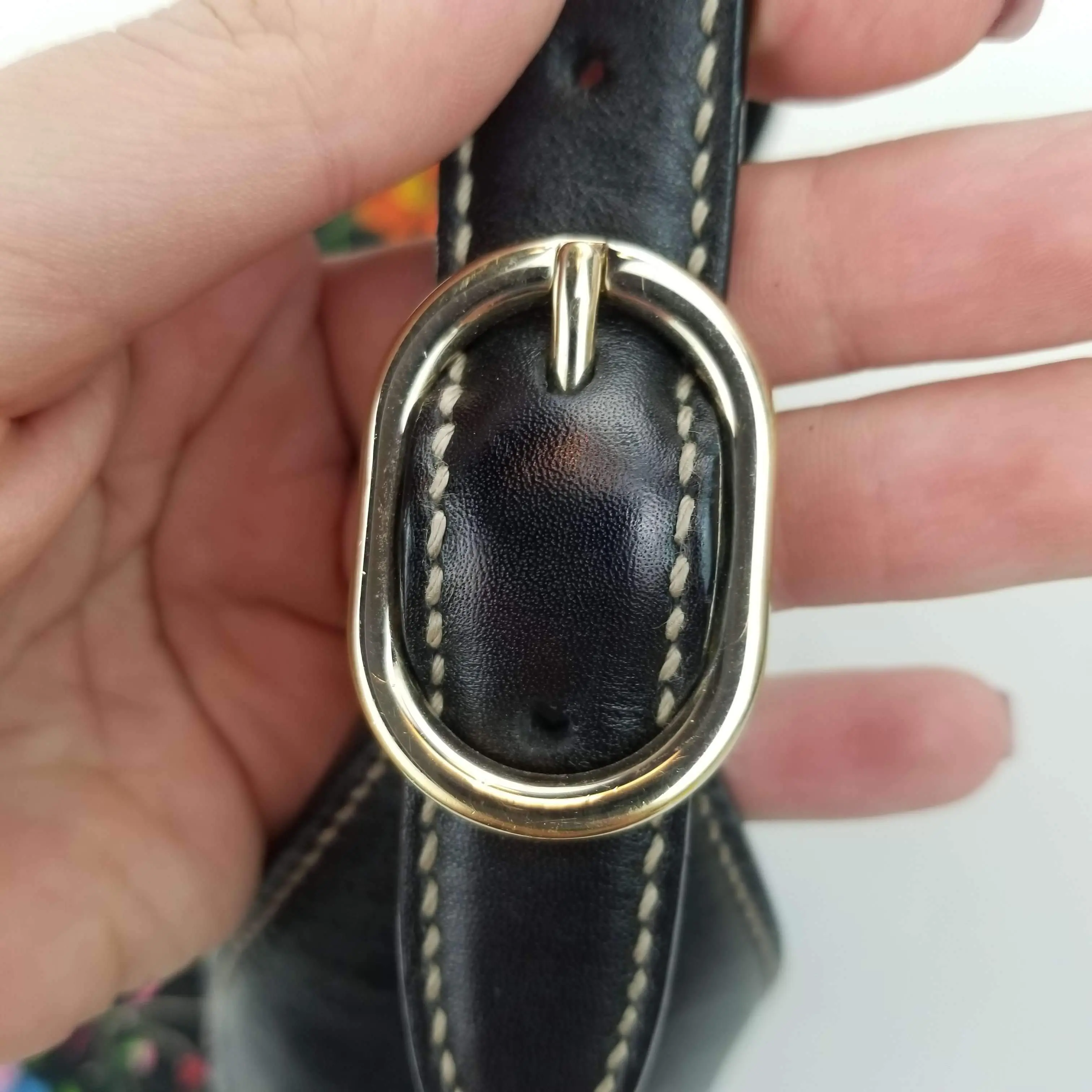 Gucci Flora Bouvier Hobo Medium Black Leather Bag with GHW - Image 8