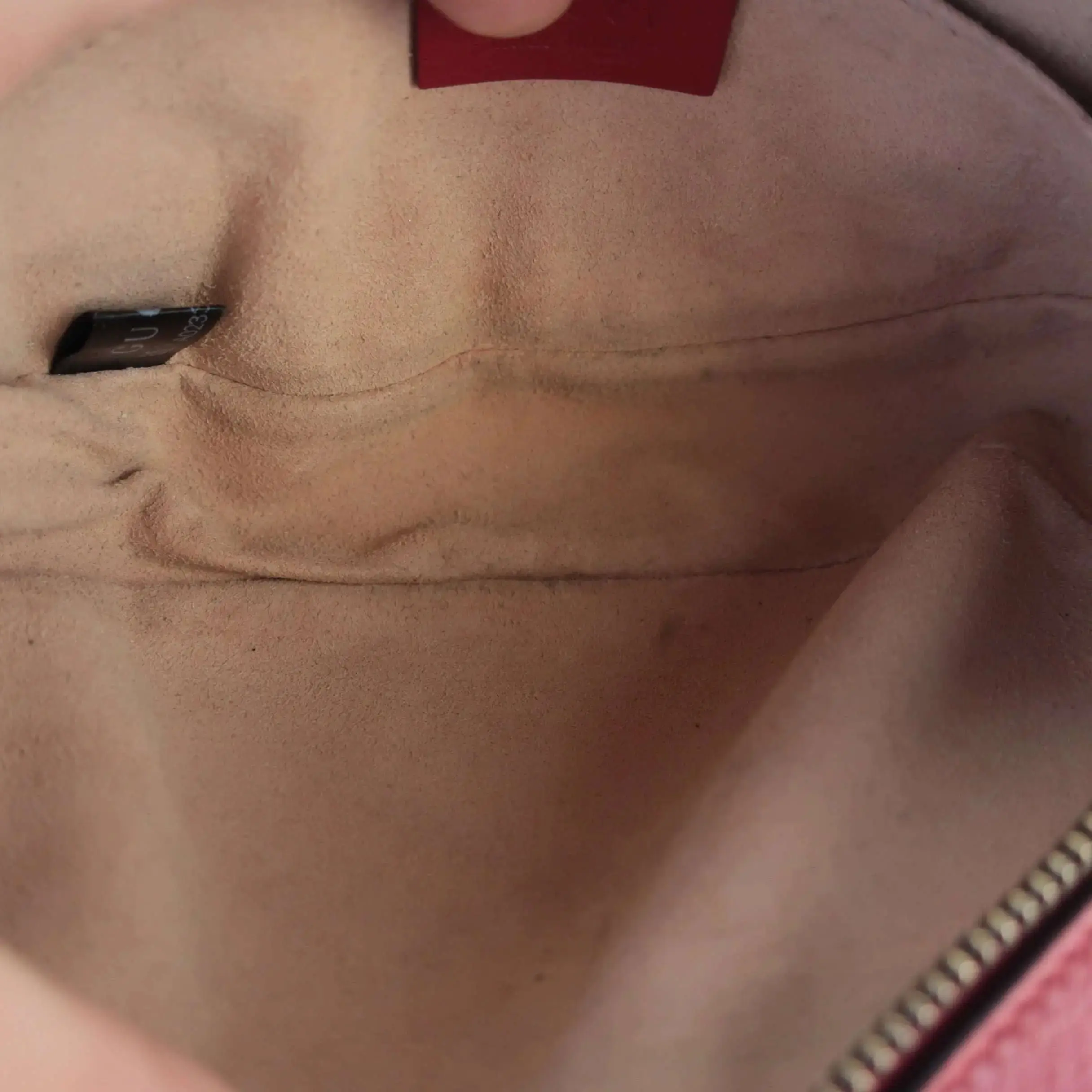 Gucci Red Quilted Leather GG Marmont Waist Belt Bag - Image 11