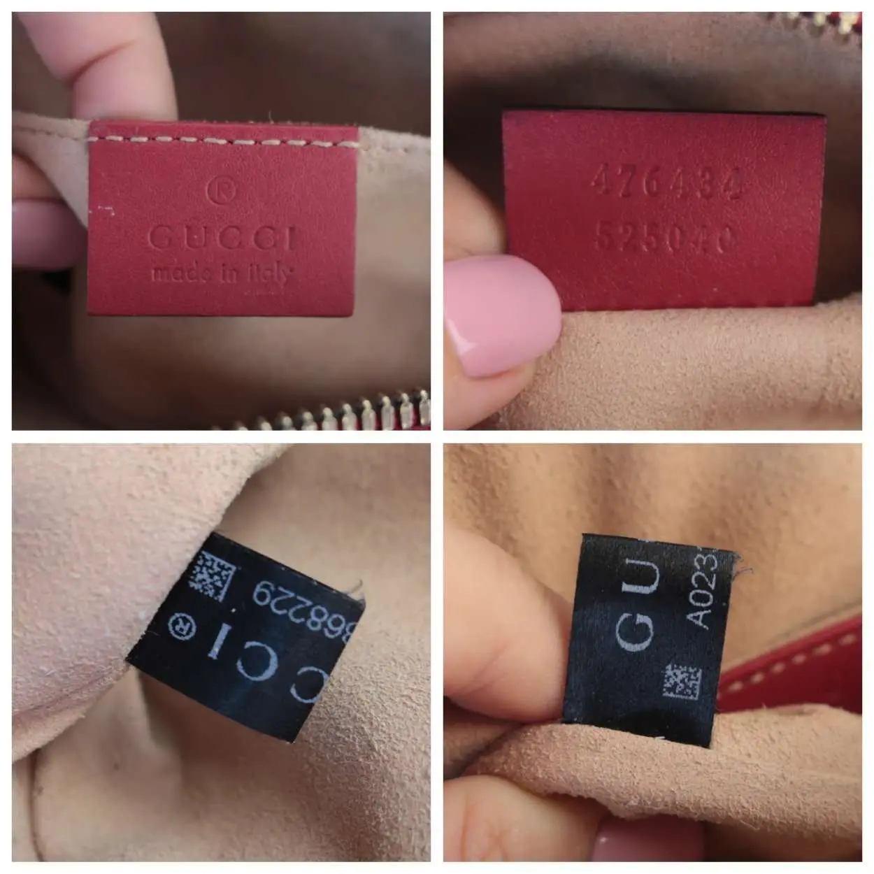 Gucci Red Quilted Leather GG Marmont Waist Belt Bag - Image 18