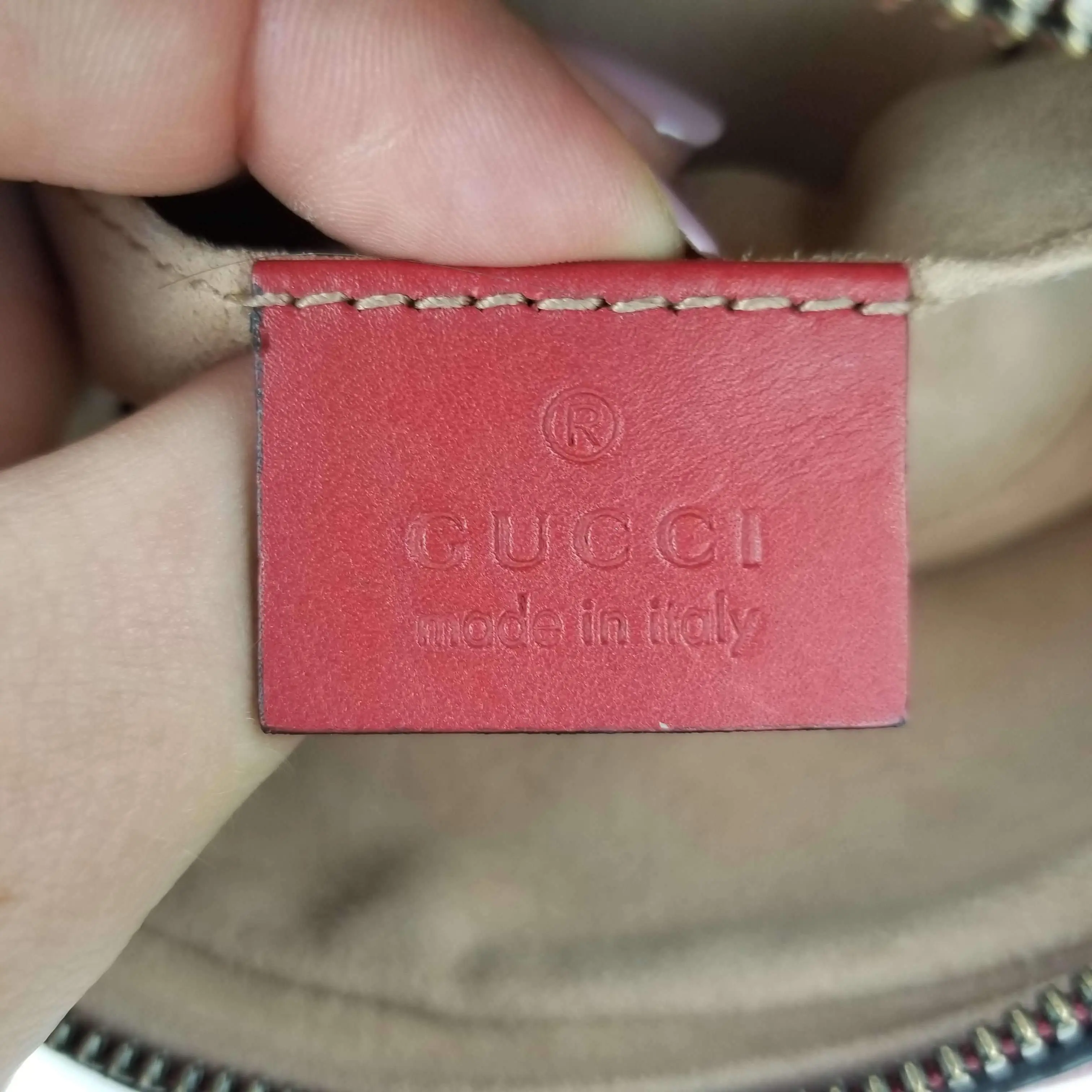 Gucci Red Quilted GG Marmont Waist Belt Bag - Image 12