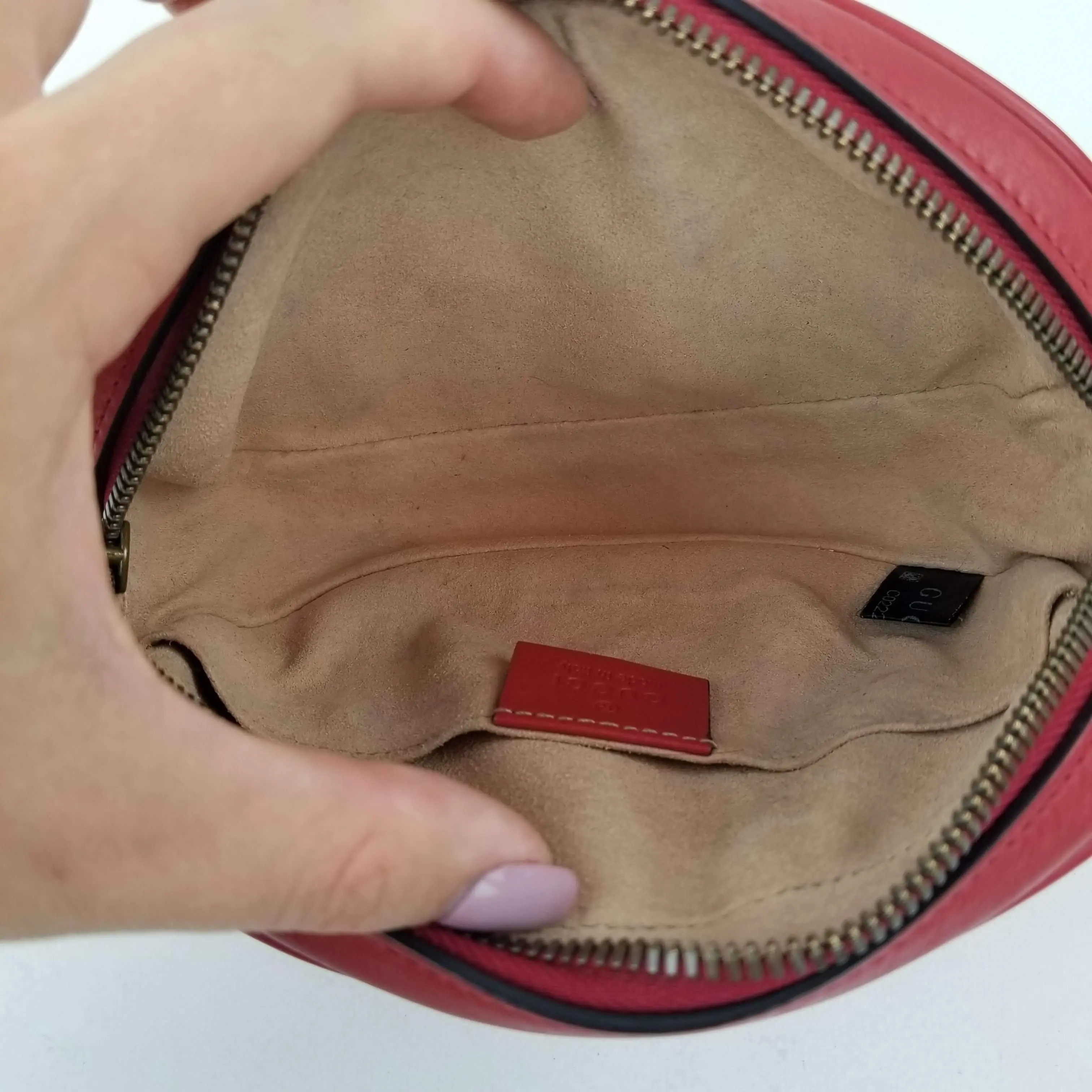 Gucci Red Quilted GG Marmont Waist Belt Bag - Image 7