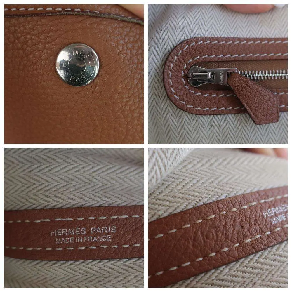 Hermes Gold Togo Garden Party MM 36 Bag - Image 11