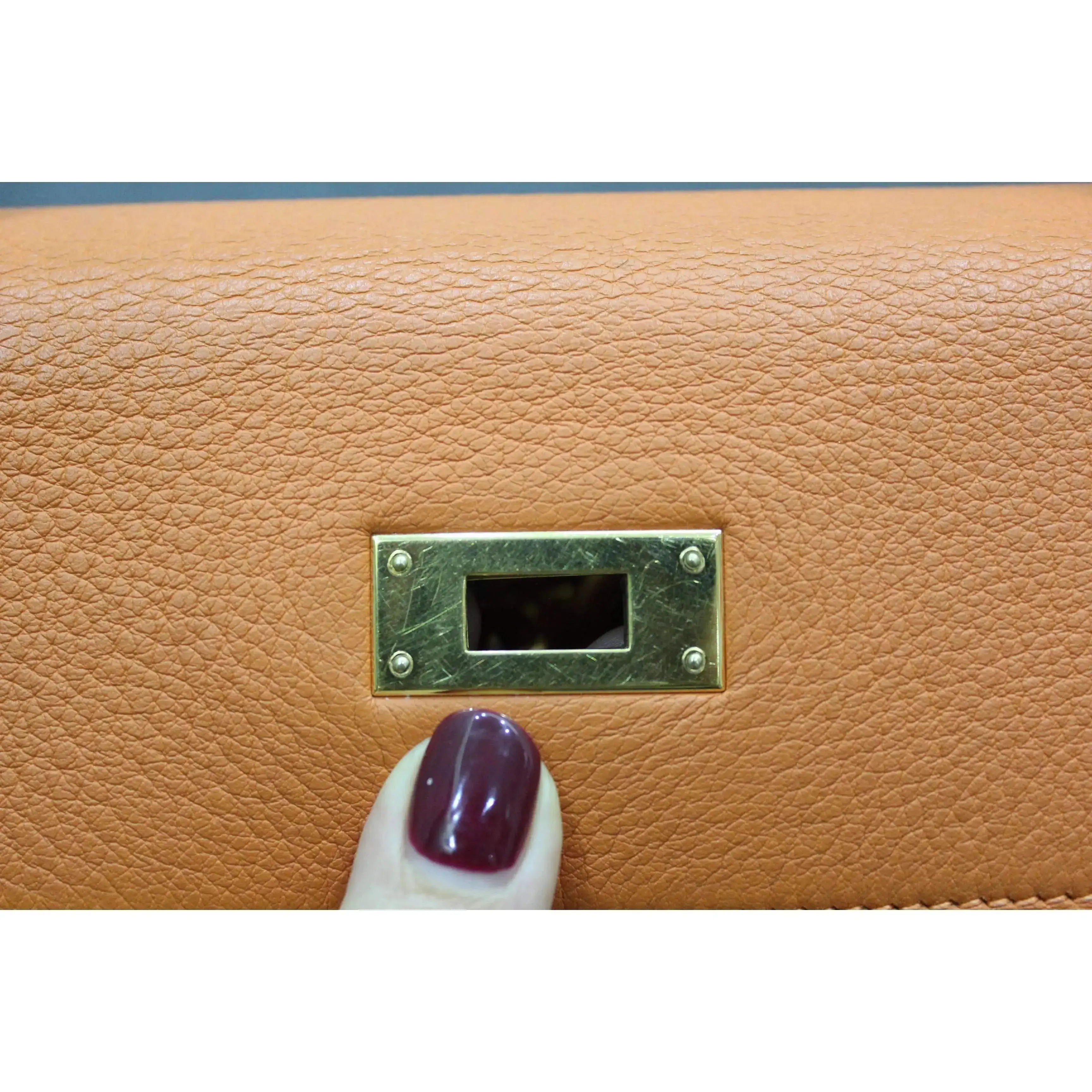 Hermes Kelly 32 Clemence Orange - Image 30