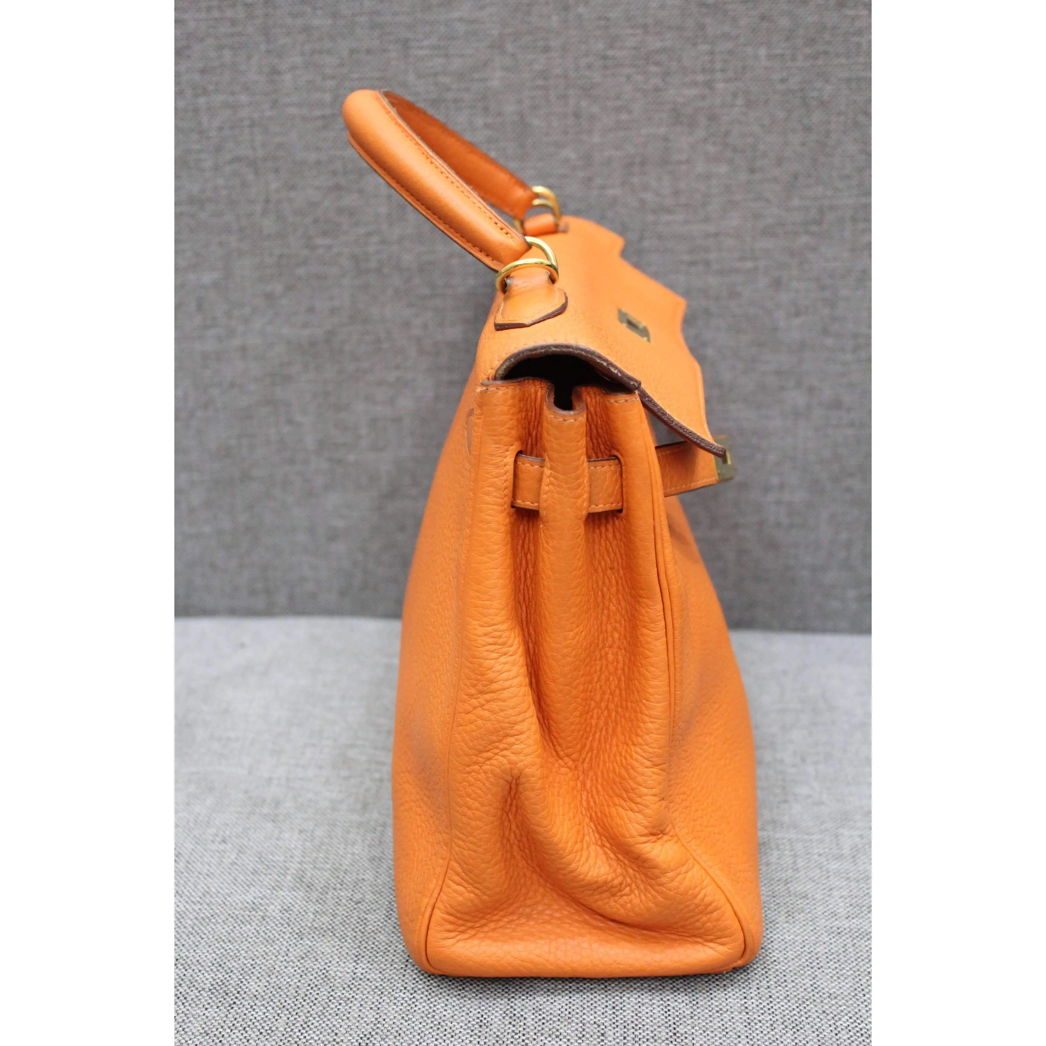 Hermes Kelly 32 Clemence Orange - Image 5