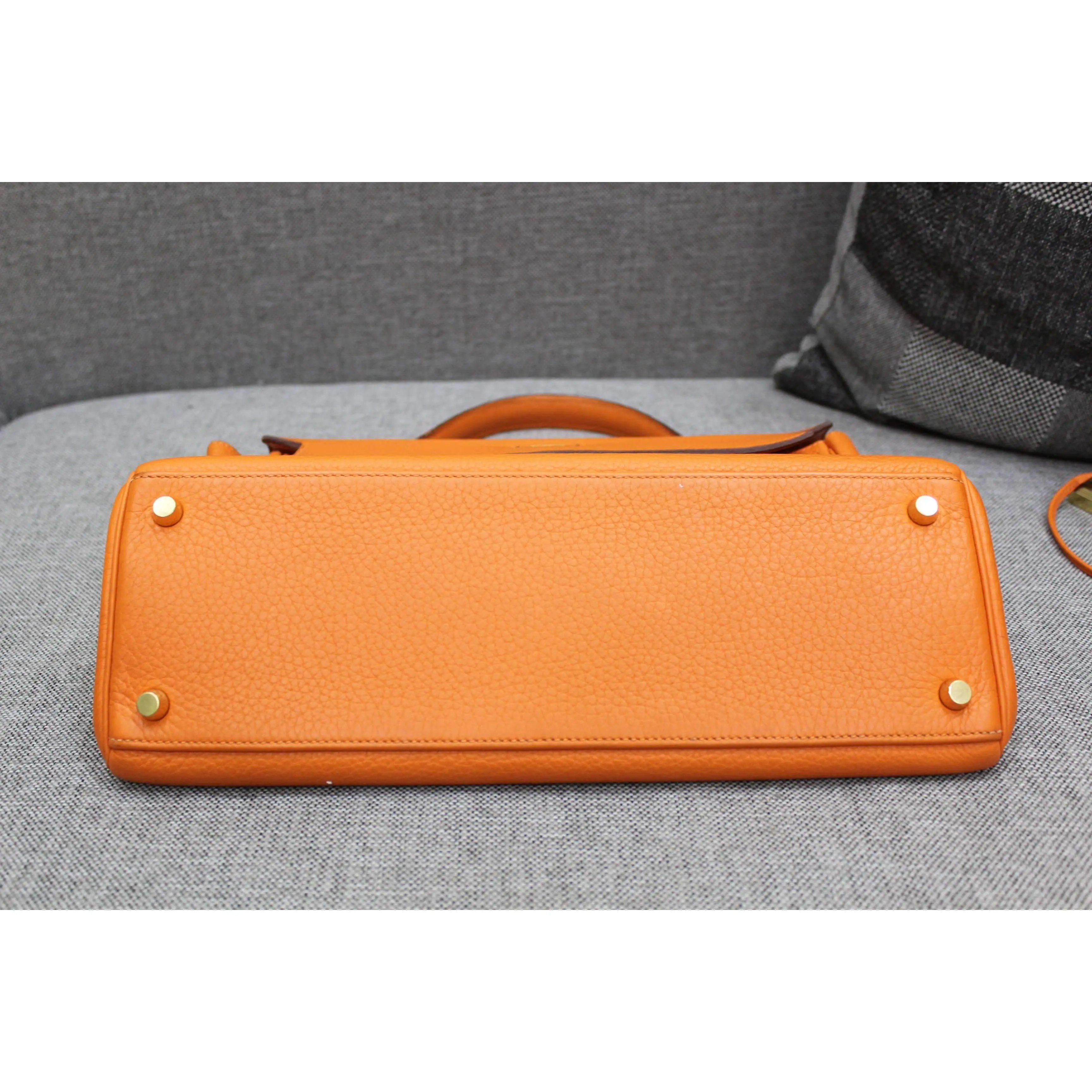 Hermes Kelly 32 Clemence Orange - Image 6