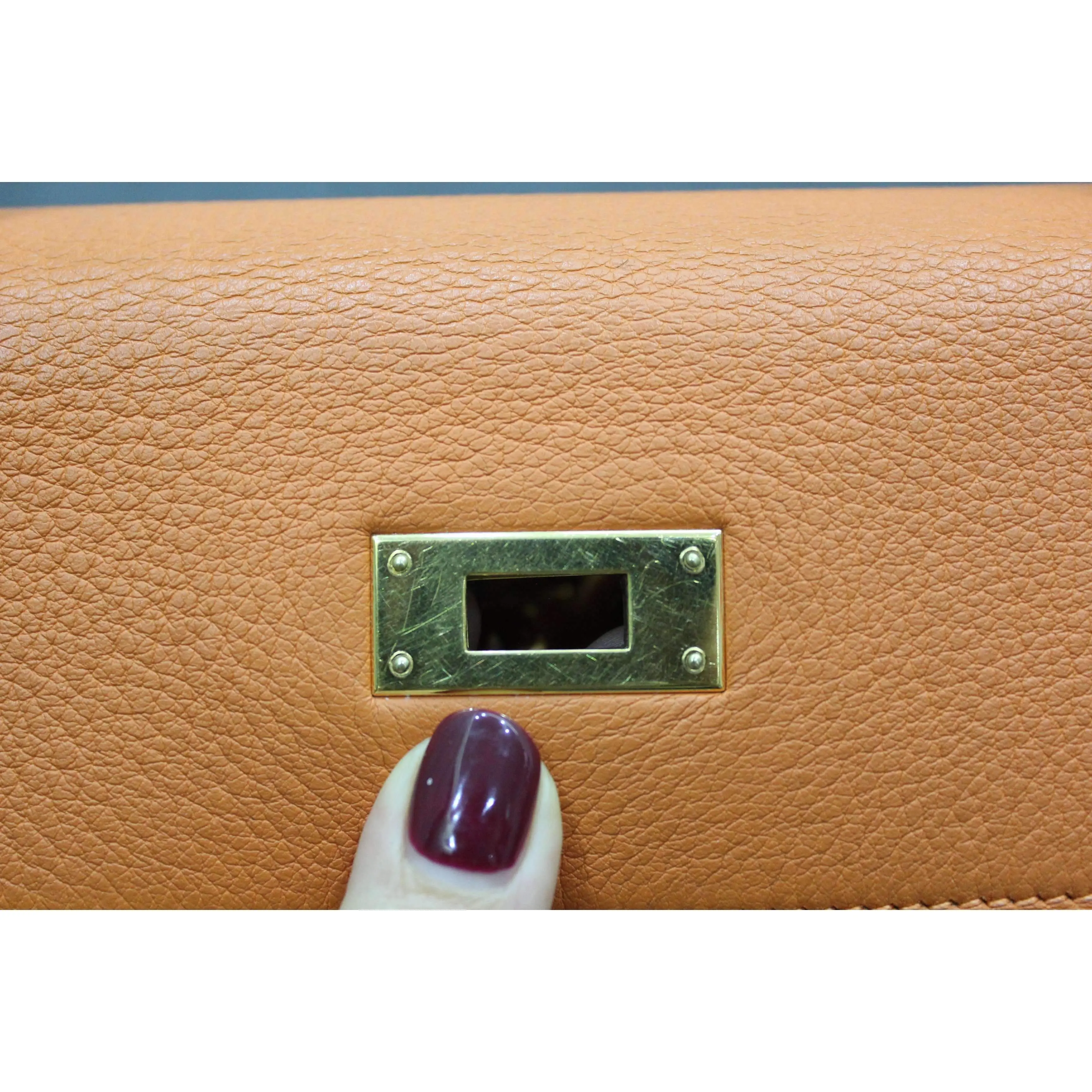 Hermes Kelly 32 Clemence Orange - Image 68