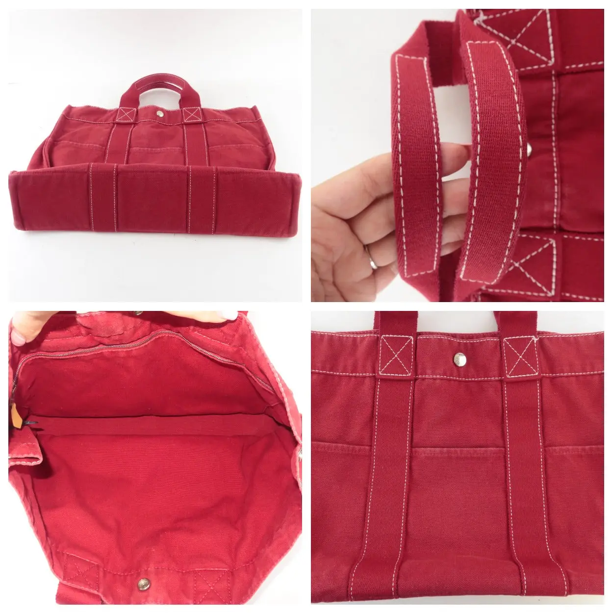 Hermes Red Cannes PM Beach Tote - Image 7