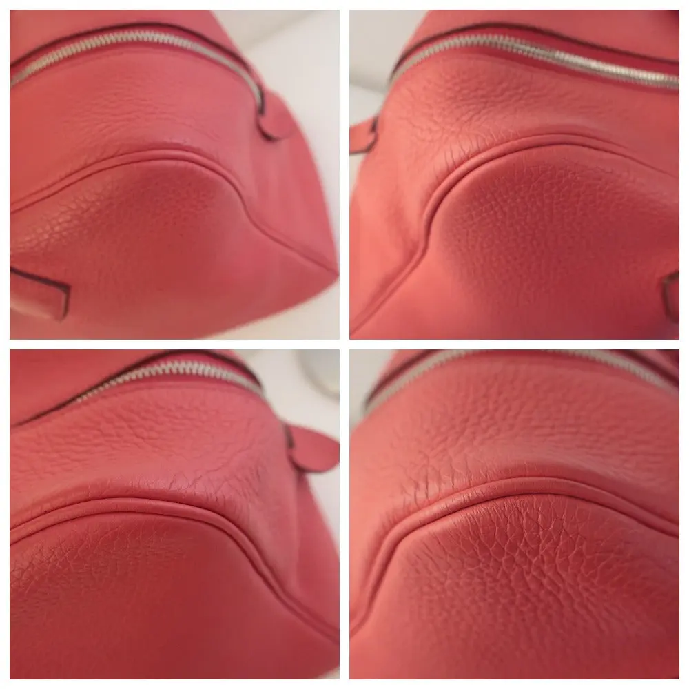 Hermes Rose Jaipur Taurillion Clemence O Square (2011) PHW Victoria II Handbag - Image 11