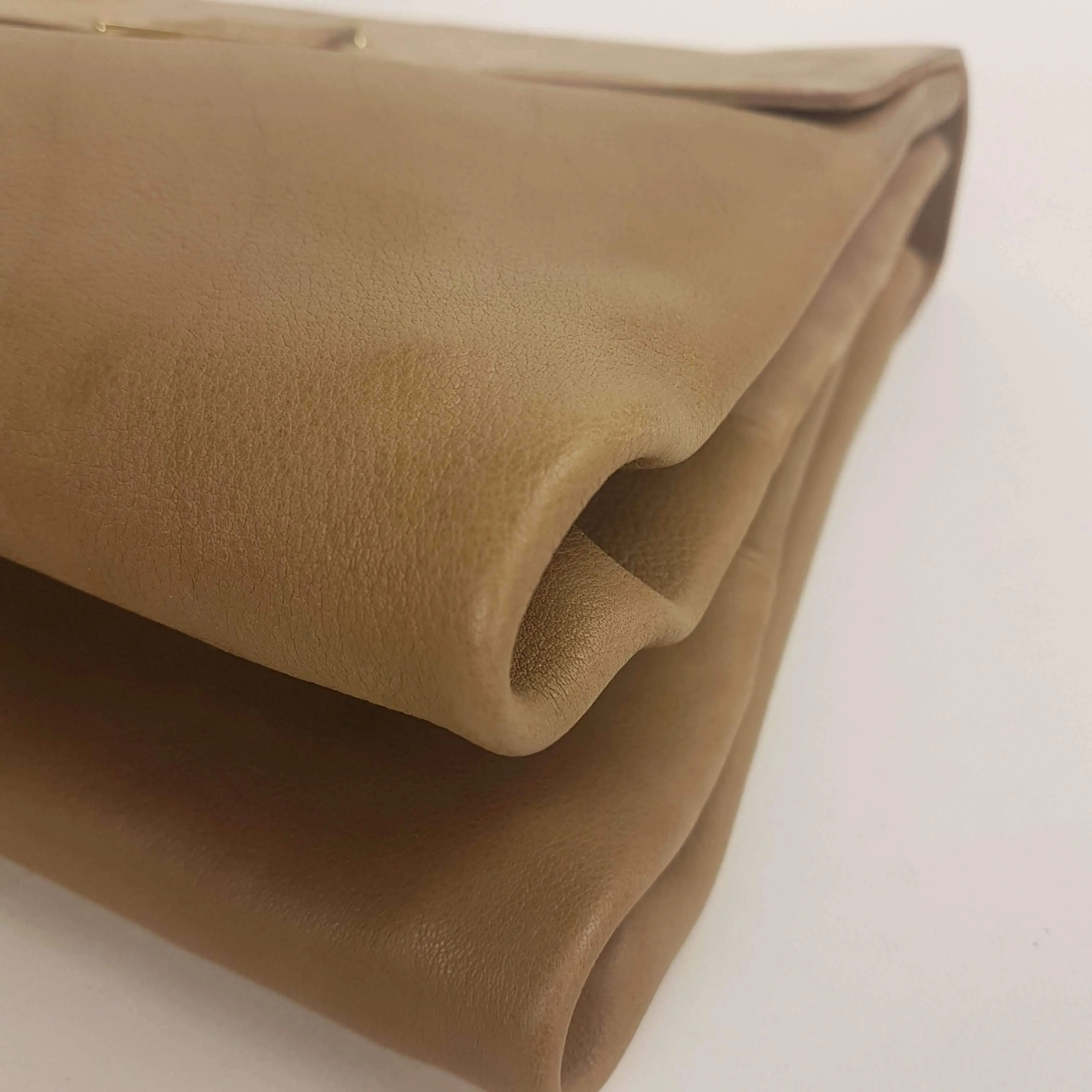 Iceberg Beige Leather Handbag with Chamois parts - Image 14