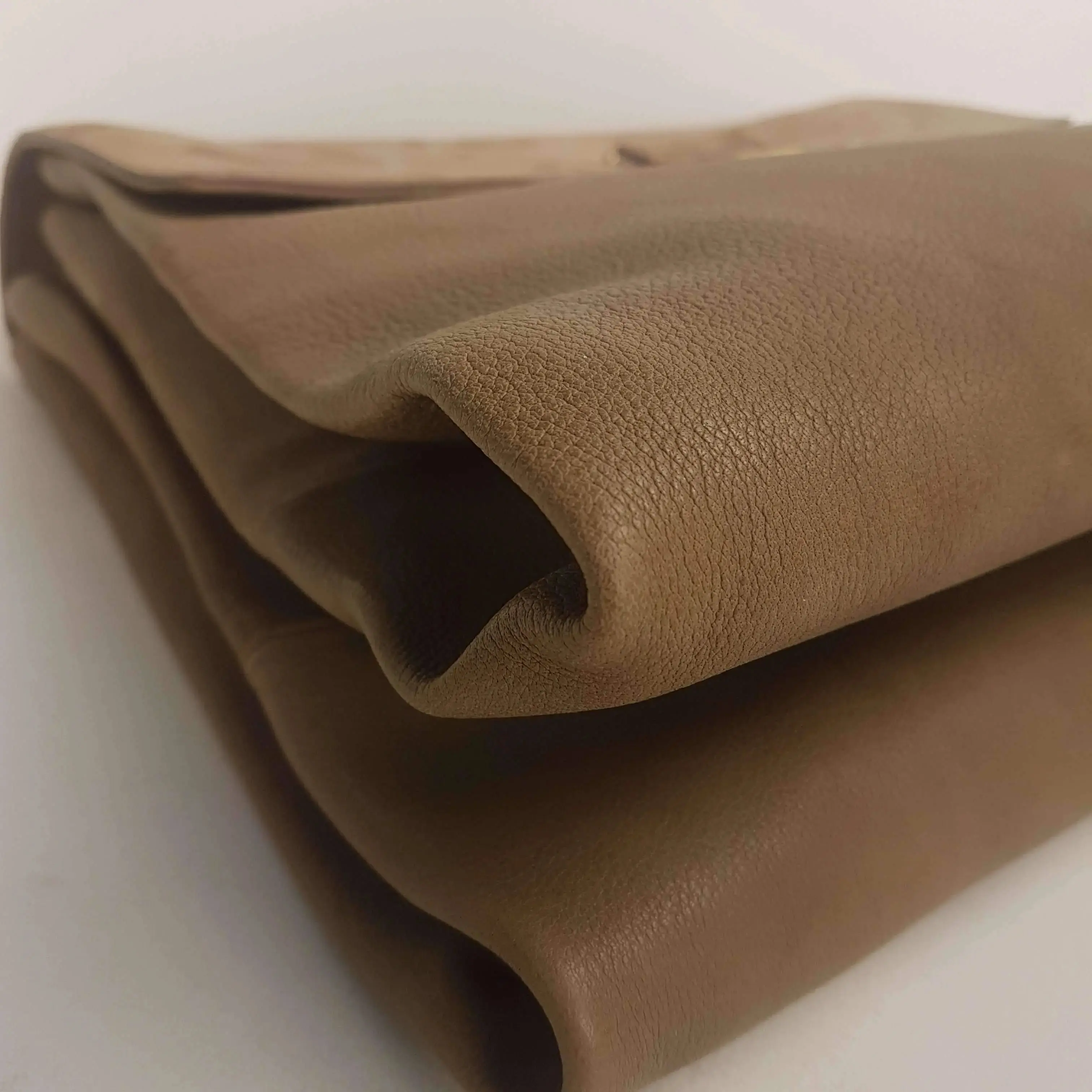 Iceberg Beige Leather Handbag with Chamois parts - Image 8