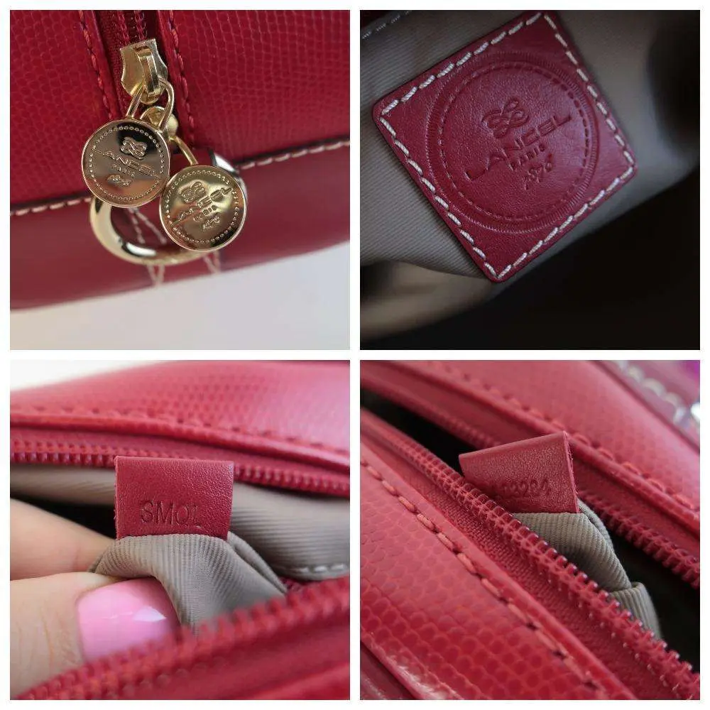 Lancel Medium Size Leather Shoulder Bag - Image 6