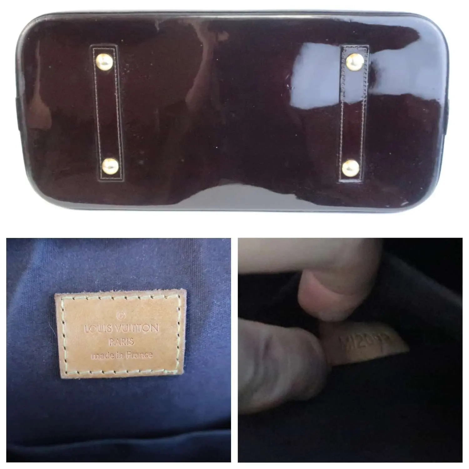 Louis Vuitton Alma MM Vernis Amarante Bag - Image 3