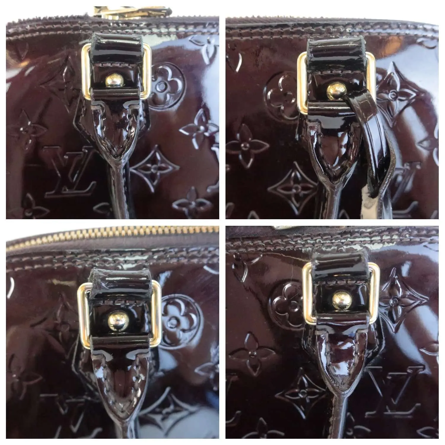 Louis Vuitton Alma MM Vernis Amarante Bag - Image 7